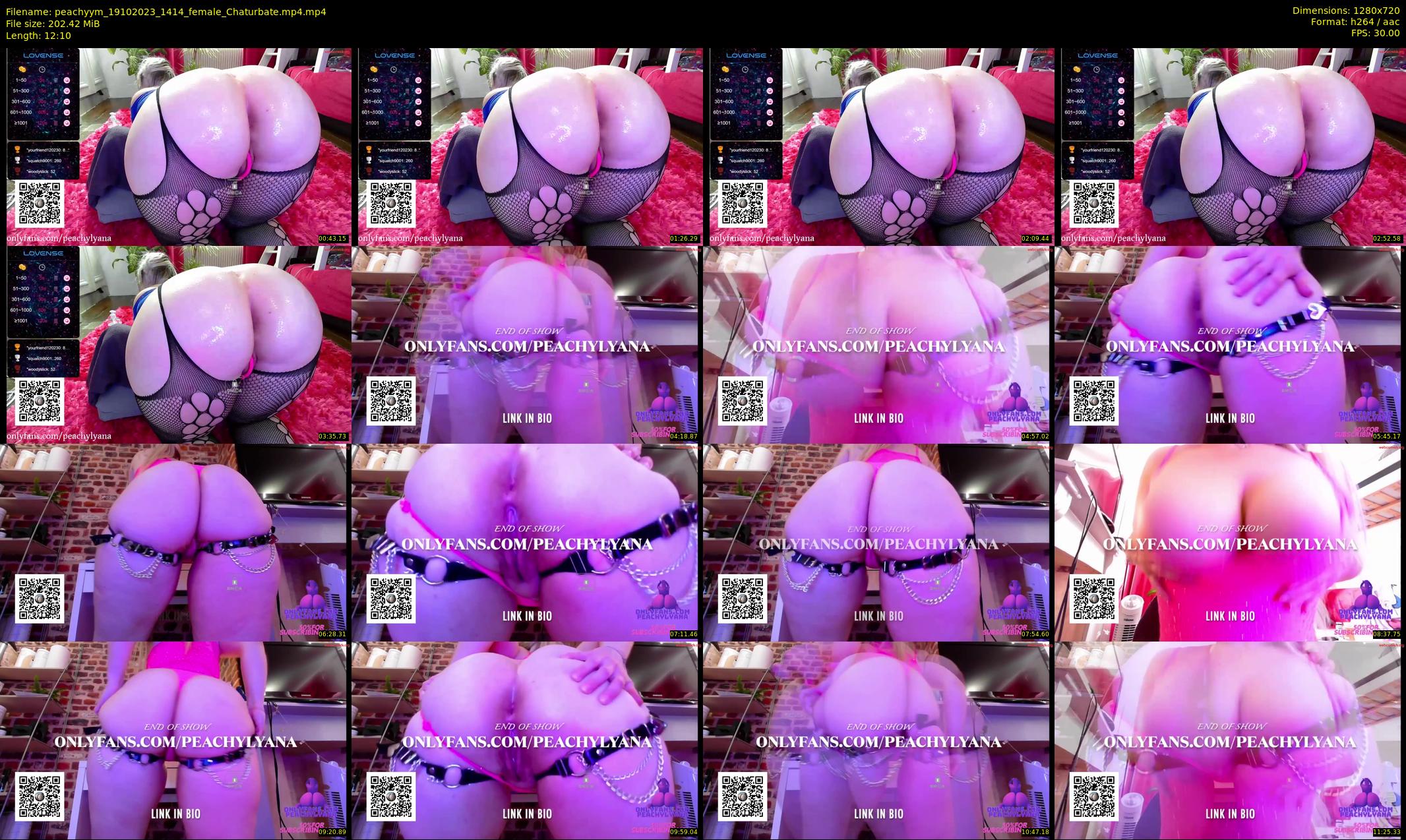 peachyym — 13 minute Chaturbate female cam show recording, 720p, Oct 19, 2023