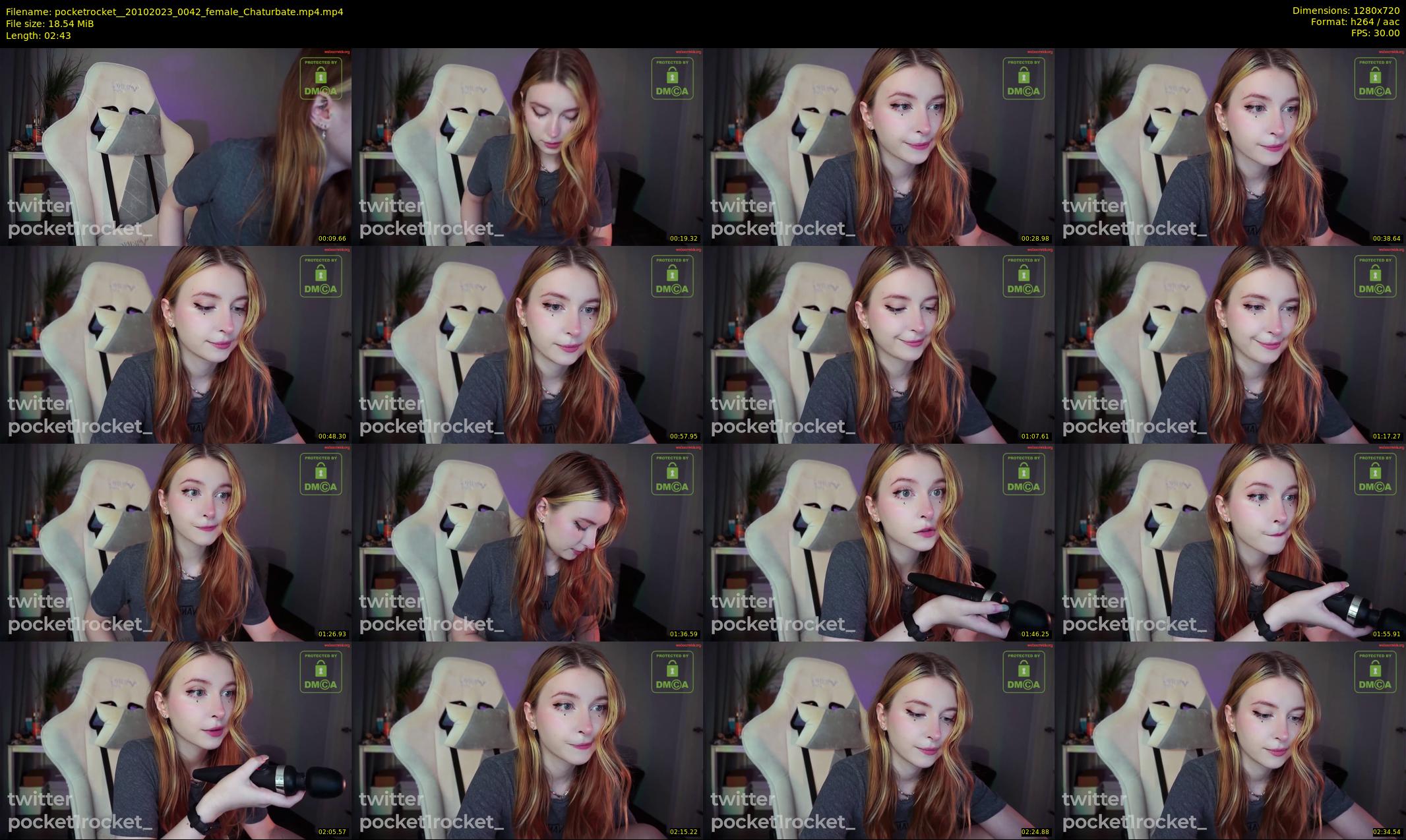 pocketrocket_ — 3 minute Chaturbate female cam show recording, 720p, Oct 20, 2023