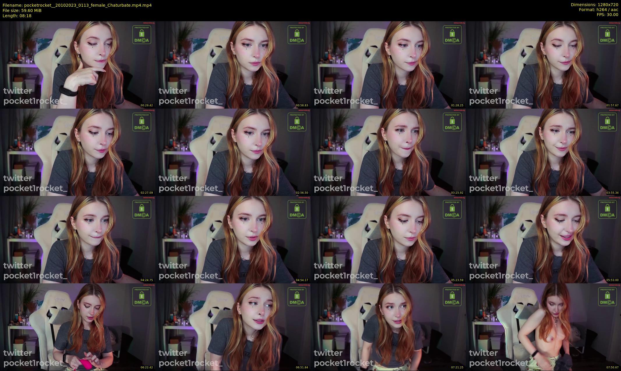 pocketrocket_ — 9 minute Chaturbate female cam show recording, 720p, Oct 20, 2023