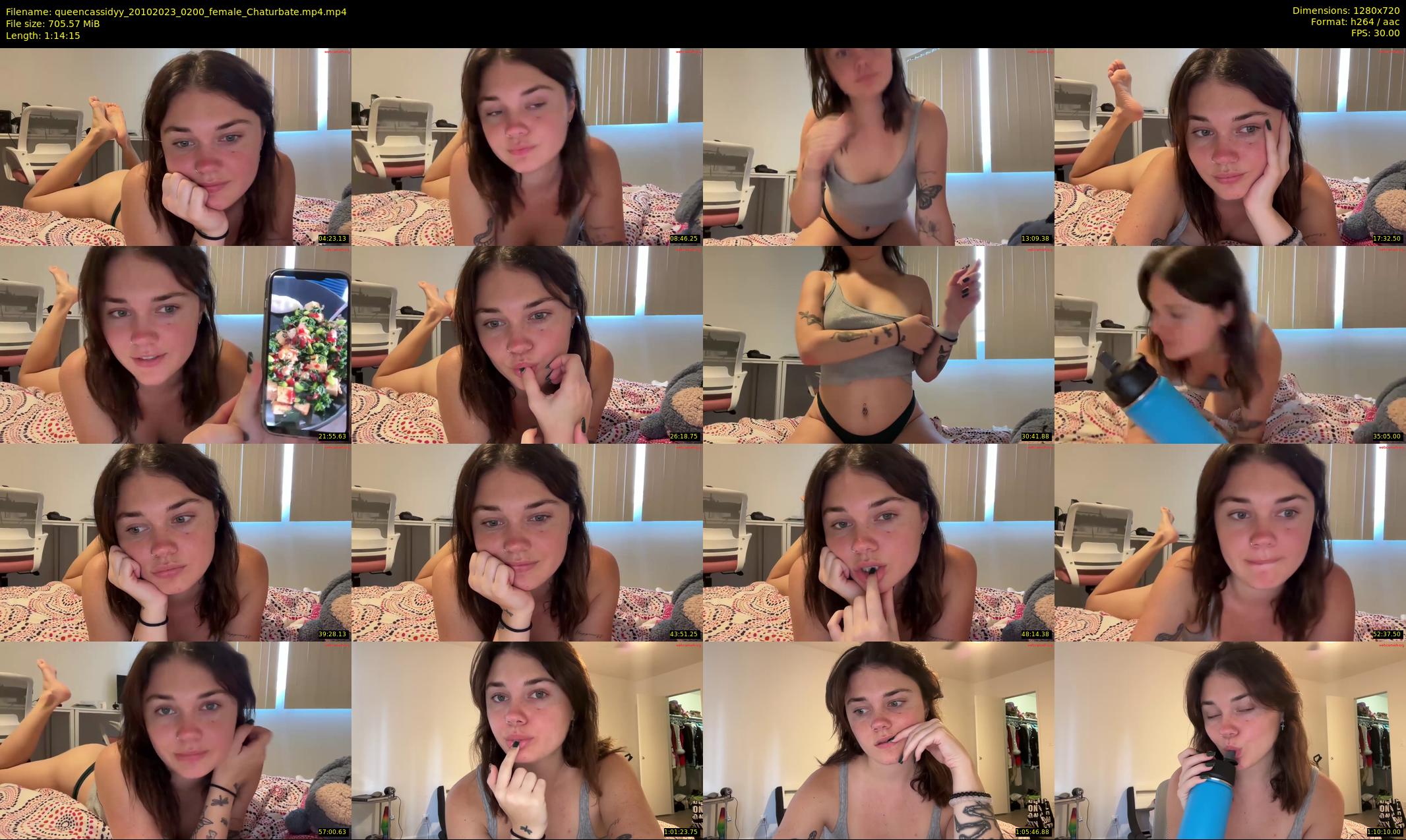 queencassidyy — 75 minute Chaturbate female cam show recording, 720p, Oct 20, 2023