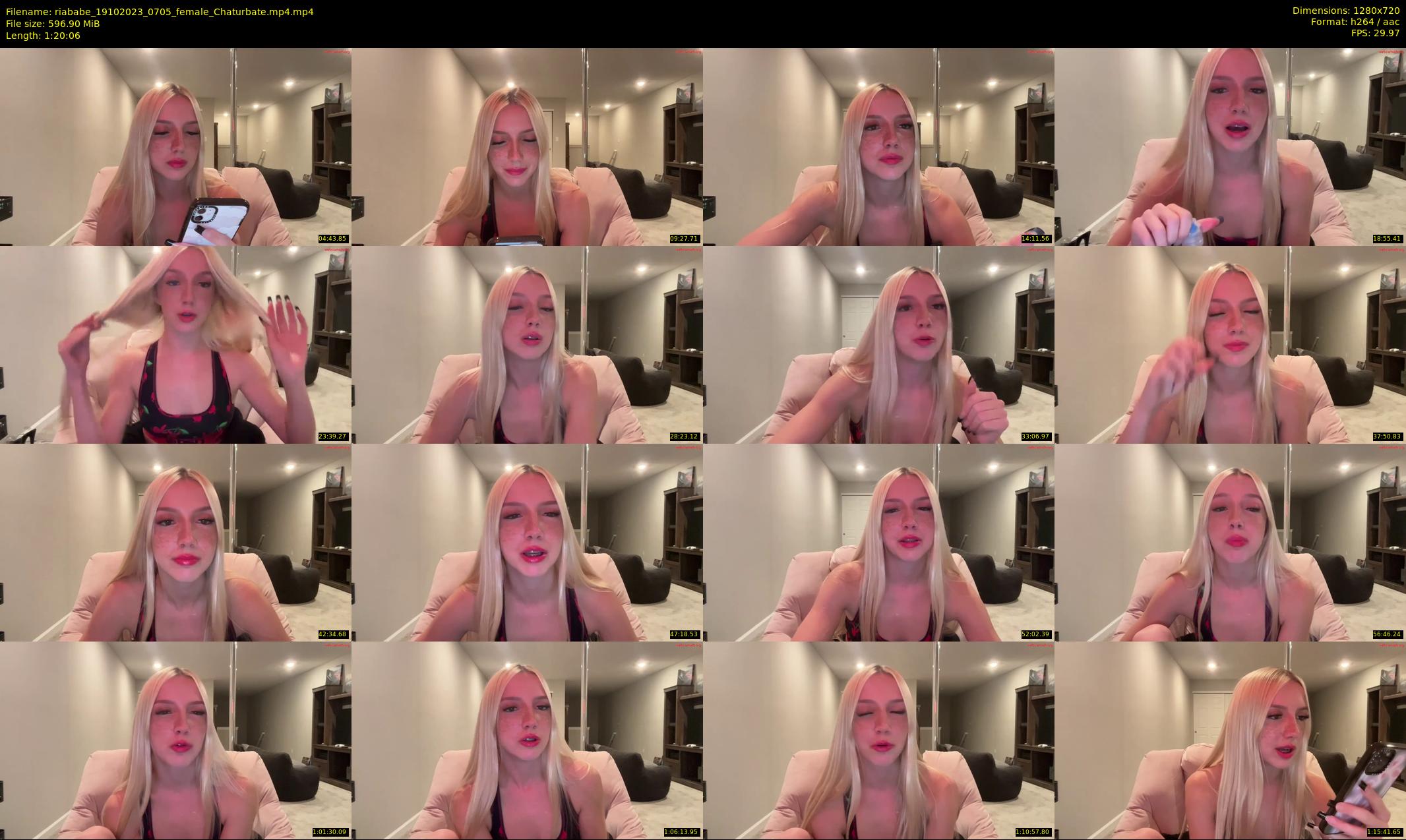 riababe — 81 minute Chaturbate female cam show recording, 720p, Oct 19, 2023