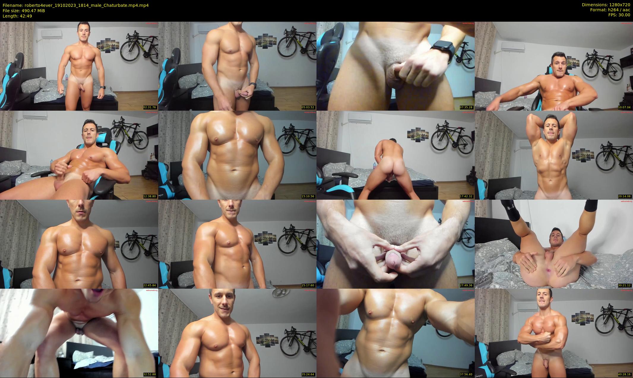 roberto4ever — 43 minute Chaturbate male cam show recording, 720p, Oct 19, 2023