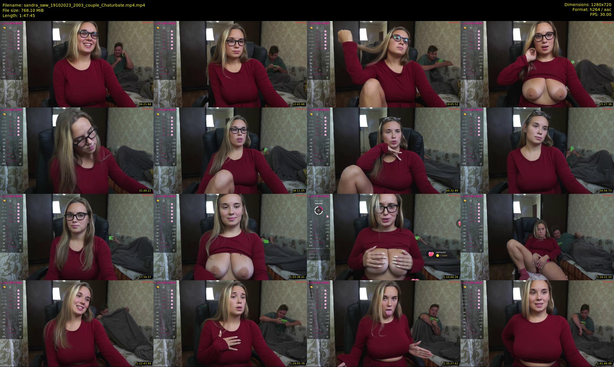 sandra_sww — 108 minute Chaturbate couple cam show recording, 720p, Oct 19, 2023