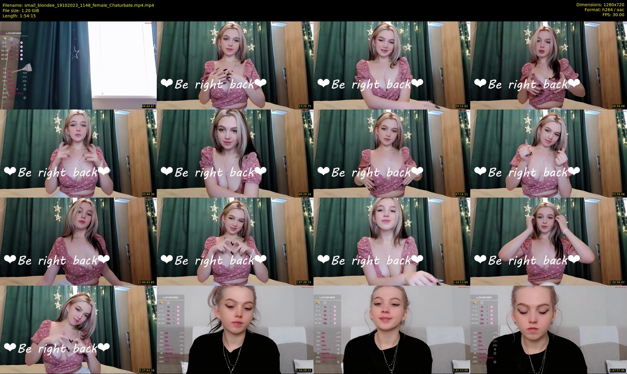 small_blondee — 115 minute Chaturbate female cam show recording, 720p, Oct 19, 2023