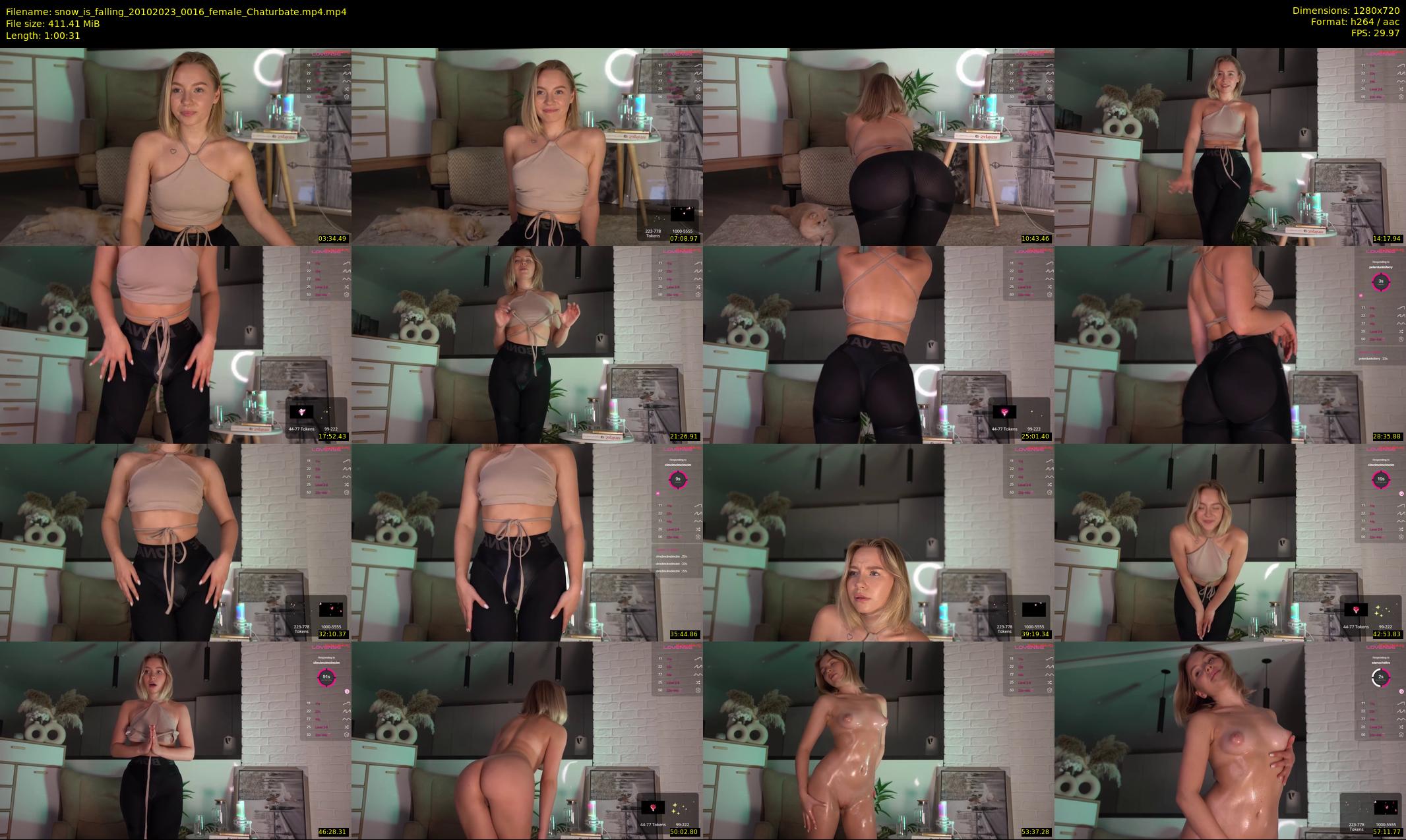 snow_is_falling — 61 minute Chaturbate female cam show recording, 720p, Oct 20, 2023