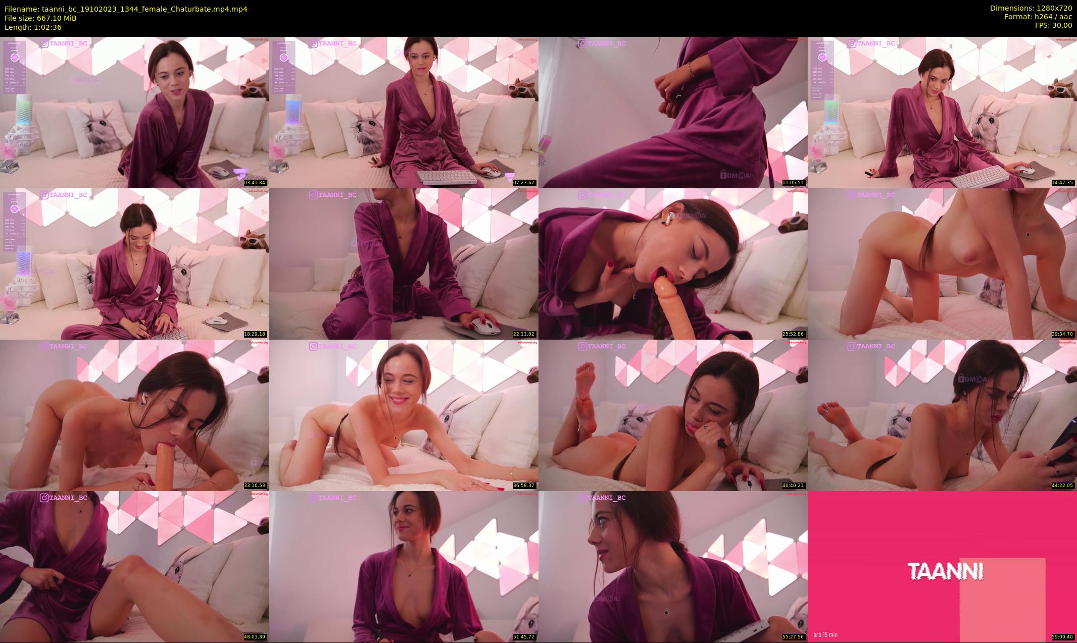 taanni_bc — 63 minute Chaturbate female cam show recording, 720p, Oct 19, 2023