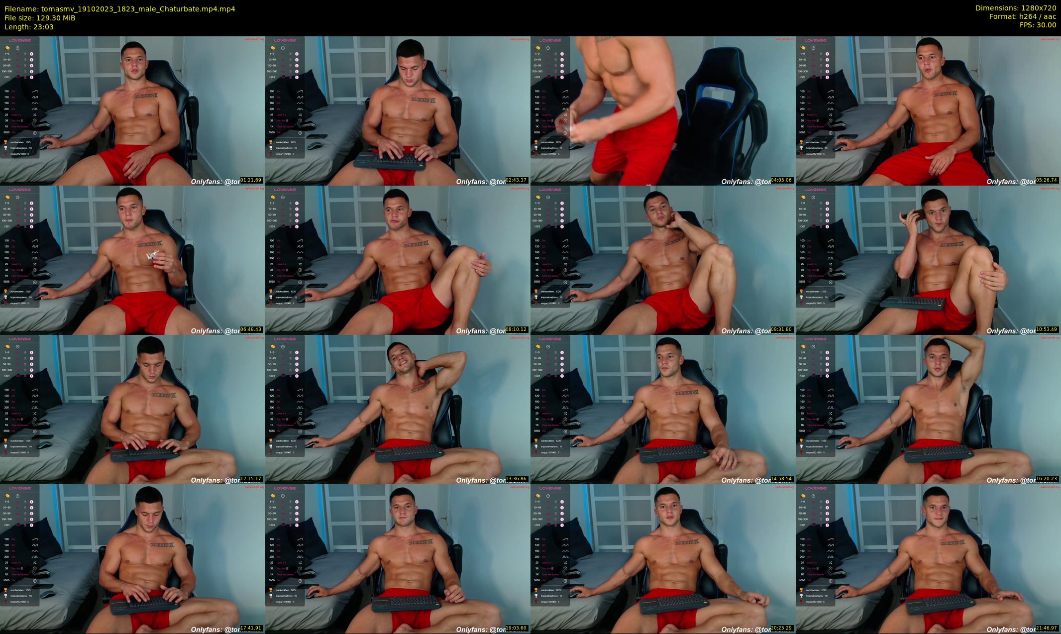tomasmv — 24 minute Chaturbate male cam show recording, 720p, Oct 19, 2023