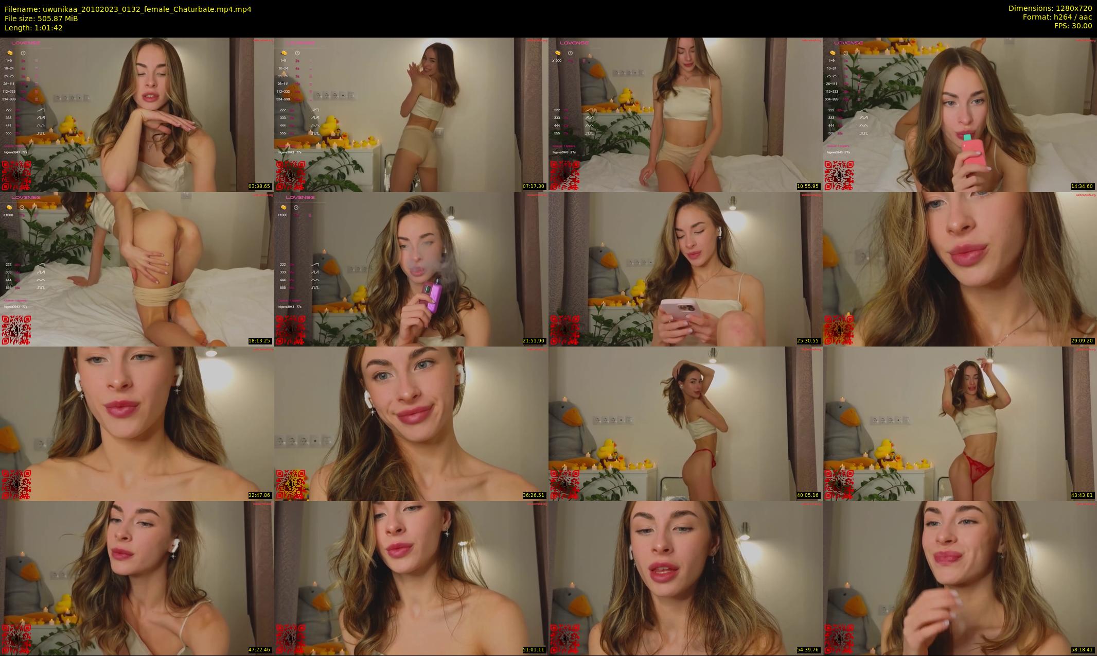 uwunikaa — 62 minute Chaturbate female cam show recording, 720p, Oct 20, 2023