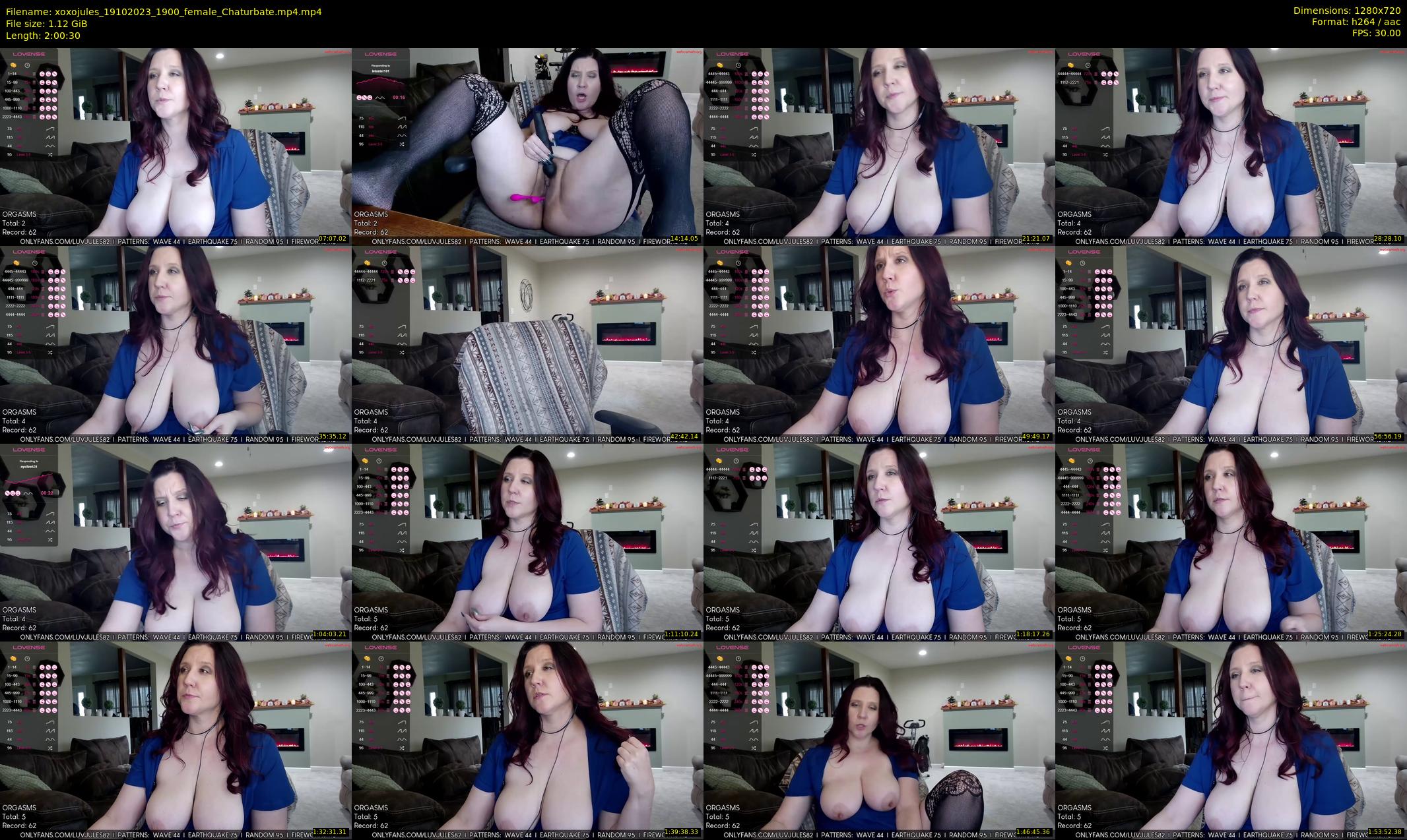 xoxojules — 121 minute Chaturbate female cam show recording, 720p, Oct 19, 2023