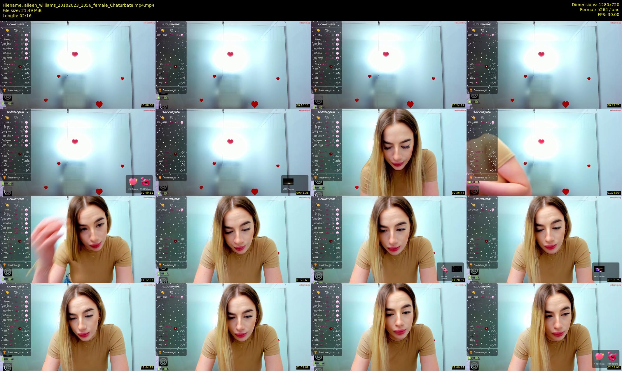 aileen_williams — 3 minute Chaturbate female cam show recording, 720p, Oct 20, 2023