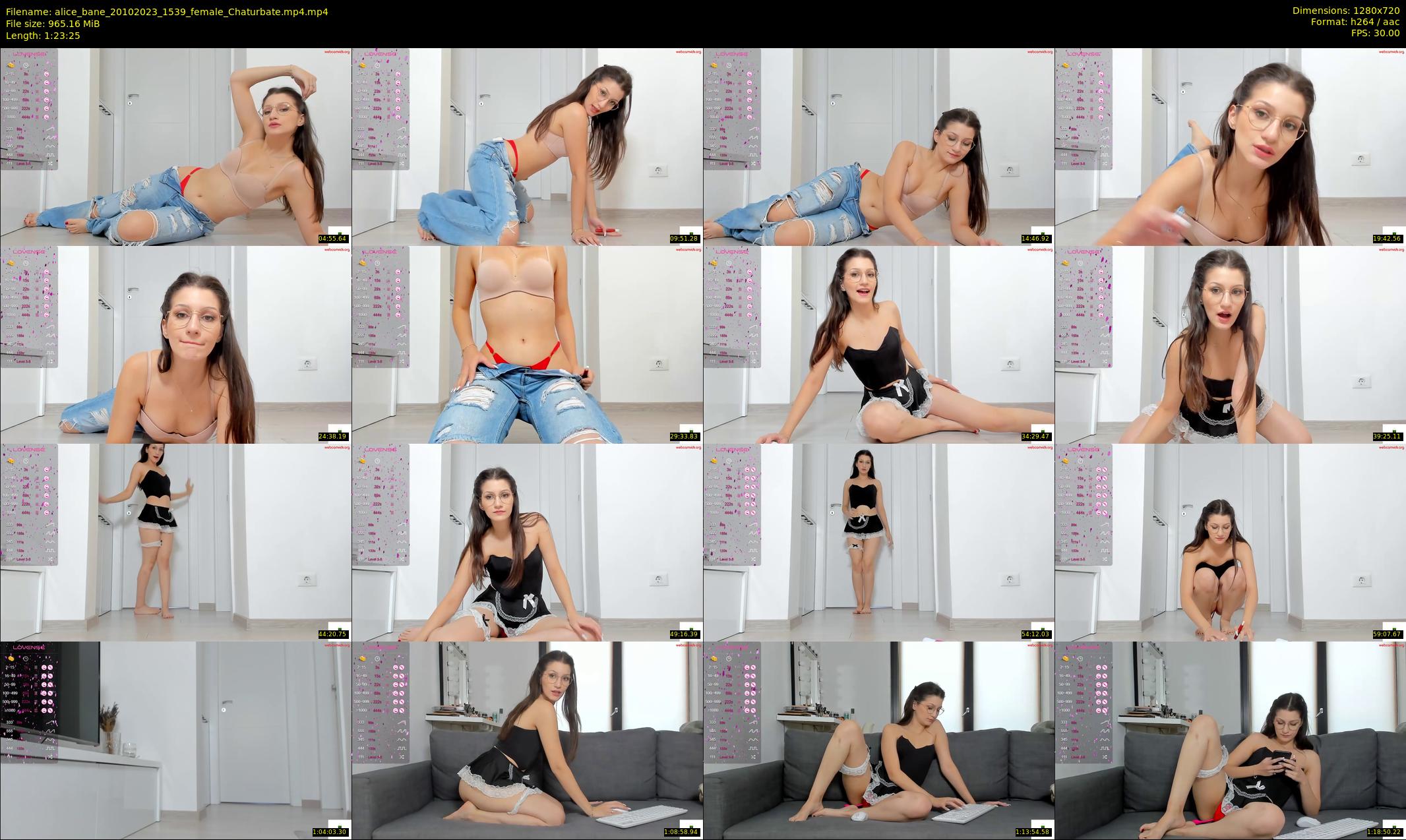 alice_bane — 84 minute Chaturbate female cam show recording, 720p, Oct 20, 2023