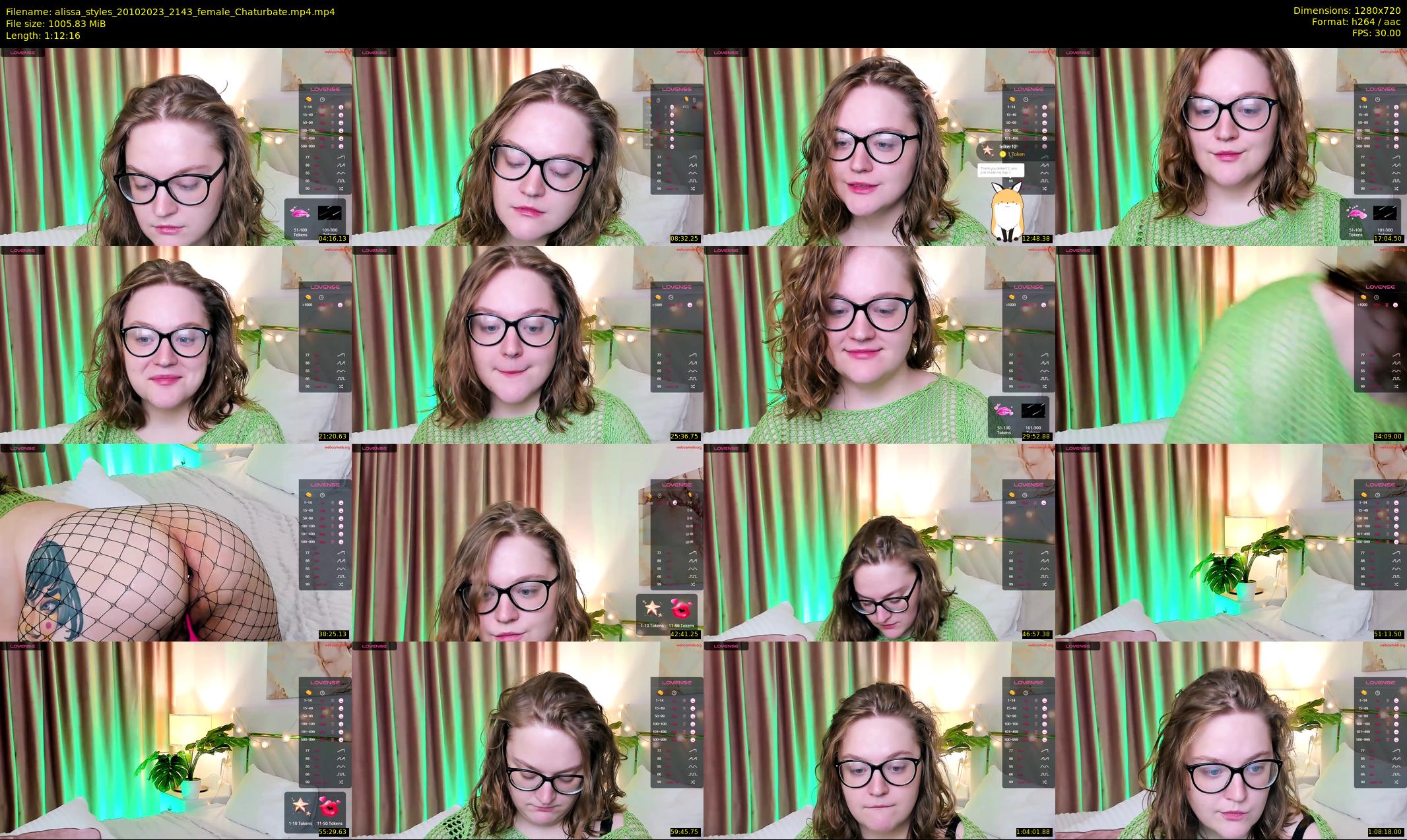 alissa_styles — 73 minute Chaturbate female cam show recording, 720p, Oct 20, 2023