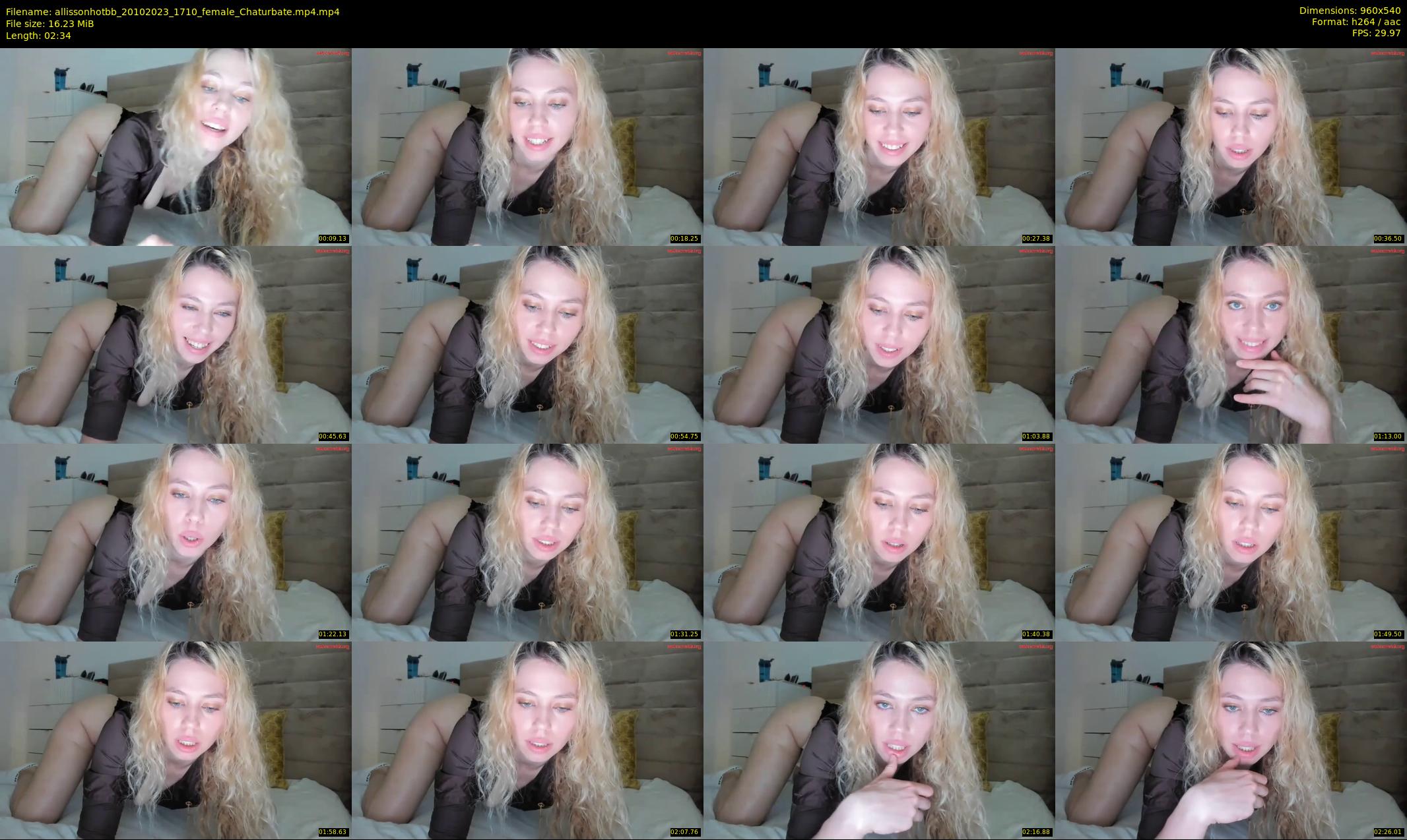 allissonhotbb — 3 minute Chaturbate female cam show recording, 480p, Oct 20, 2023