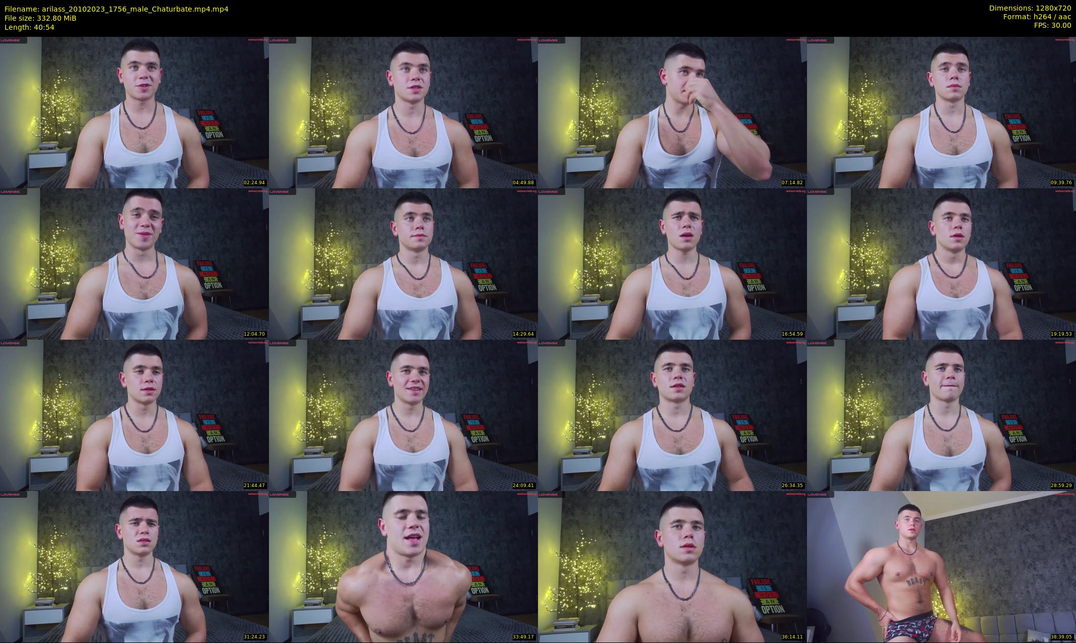 arilass — 41 minute Chaturbate male cam show recording, 720p, Oct 20, 2023