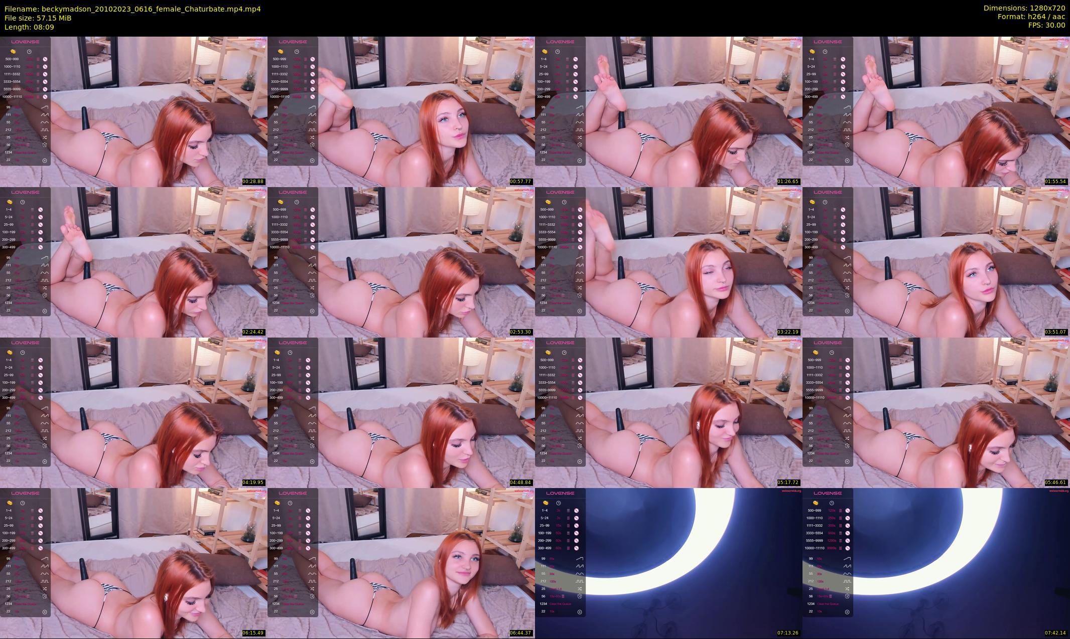 beckymadson — 9 minute Chaturbate female cam show recording, 720p, Oct 20, 2023