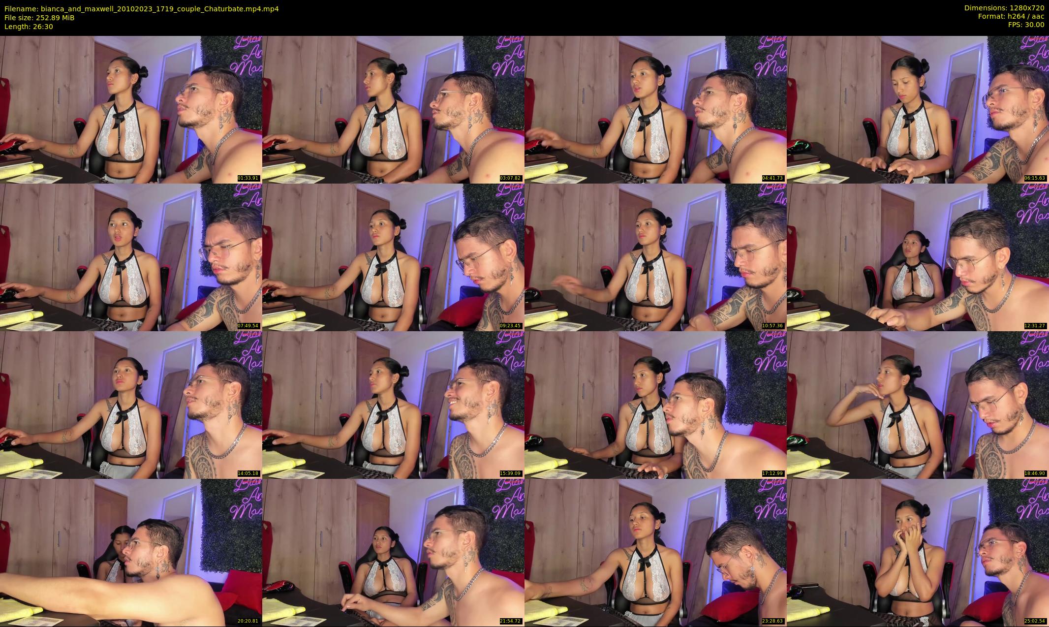 bianca_and_maxwell — 27 minute Chaturbate couple cam show recording, 720p, Oct 20, 2023