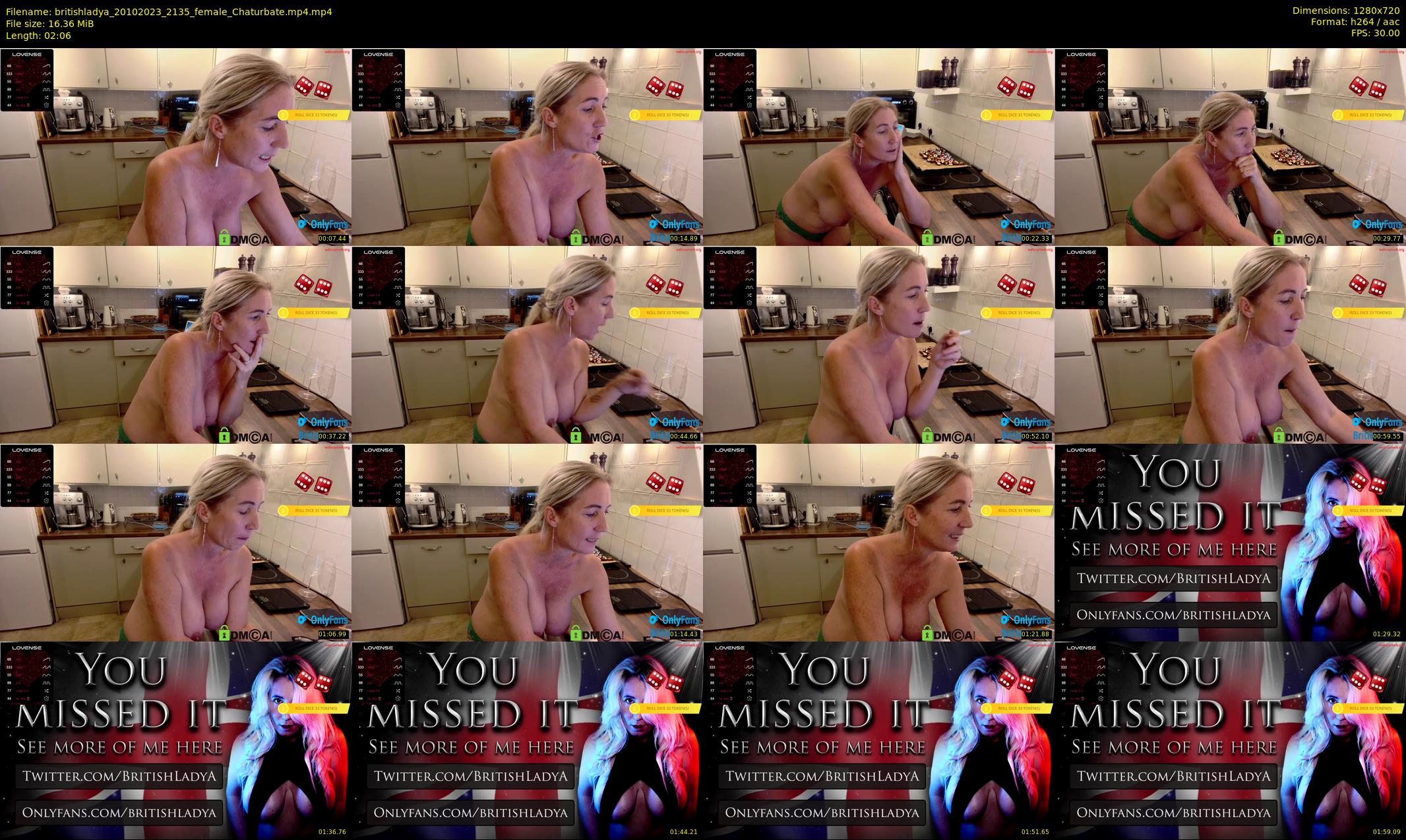 britishladya — 3 minute Chaturbate female cam show recording, 720p, Oct 20, 2023
