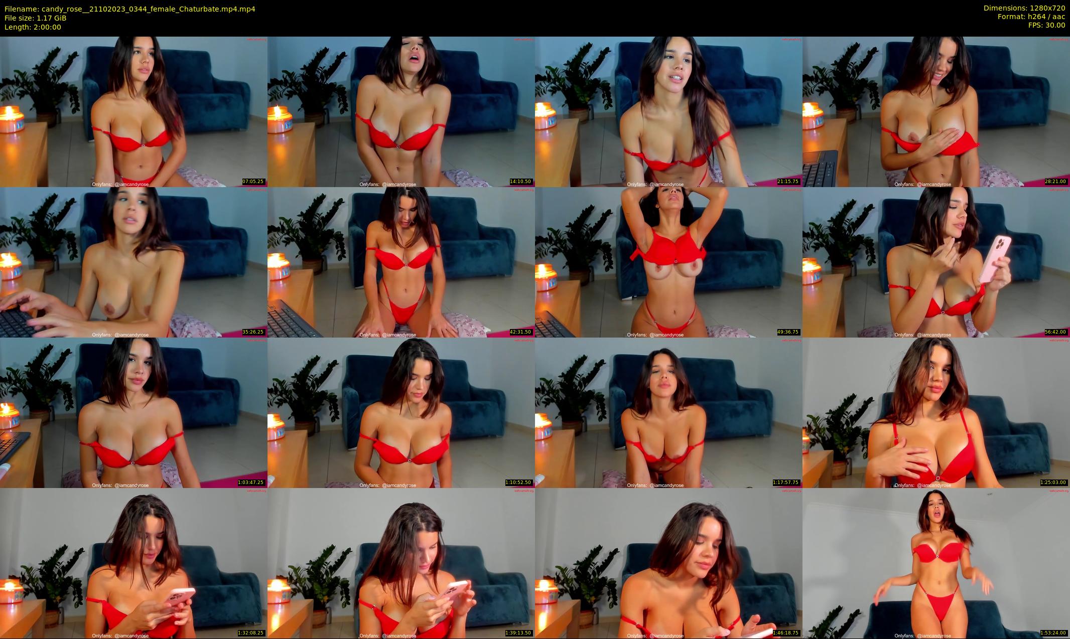 candy_rose_ — 120 minute Chaturbate female cam show recording, 720p, Oct 21, 2023