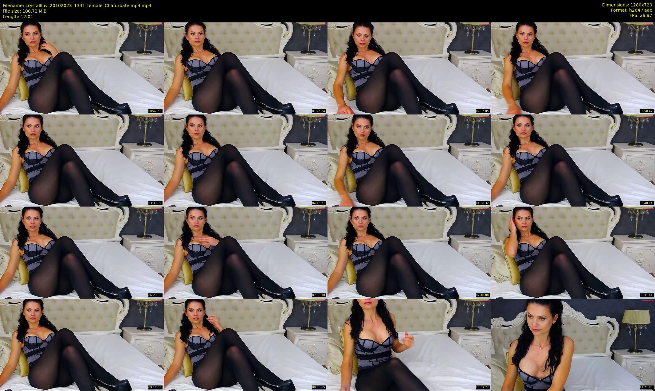 crystallluv — 13 minute Chaturbate female cam show recording, 720p, Oct 20, 2023