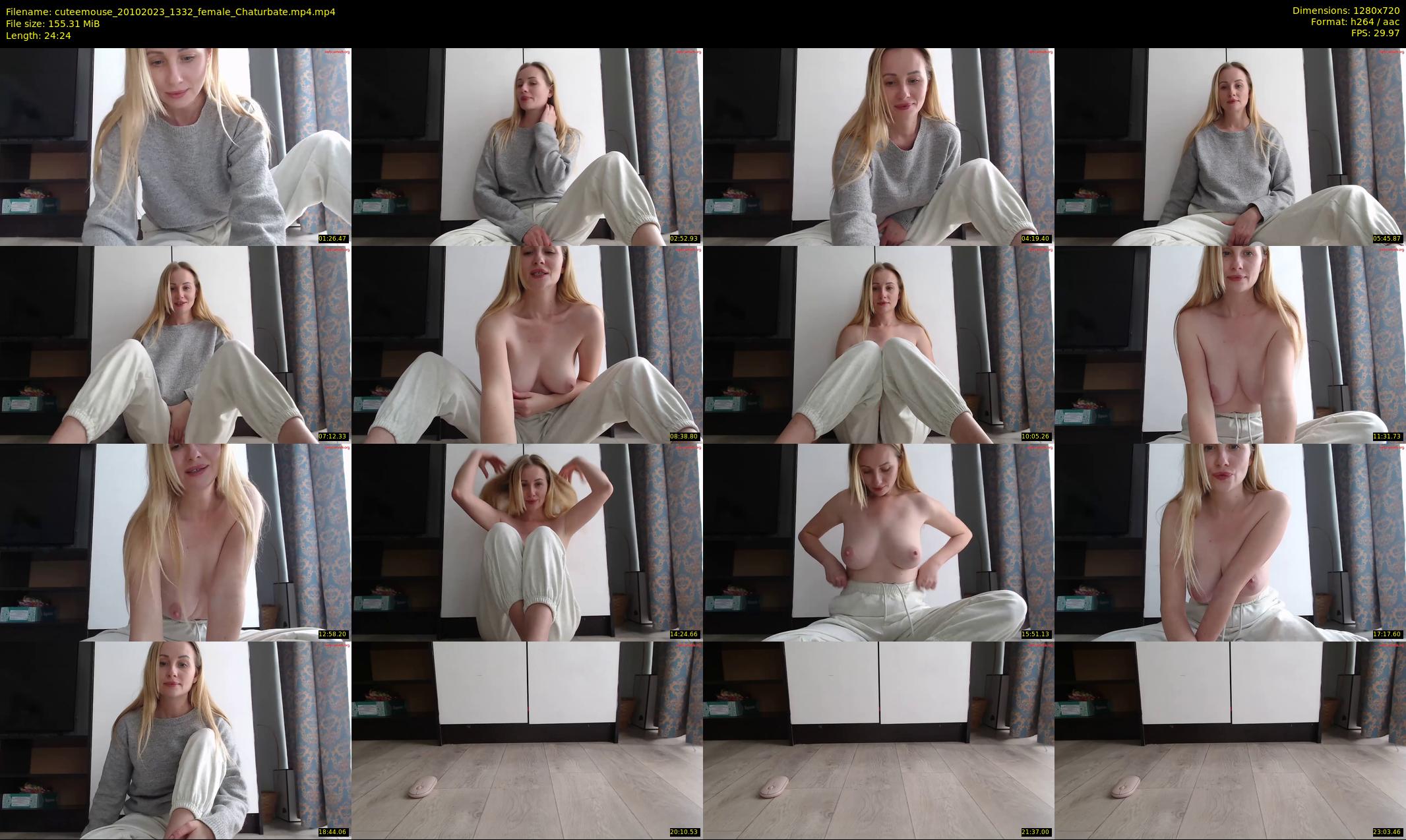 cuteemouse — 25 minute Chaturbate female cam show recording, 720p, Oct 20, 2023