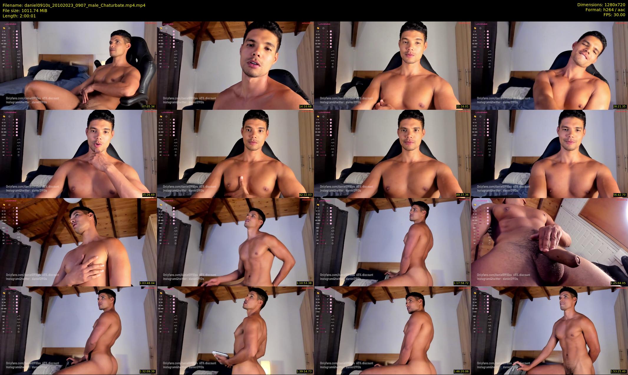 daniel0910s — 121 minute Chaturbate male cam show recording, 720p, Oct 20, 2023