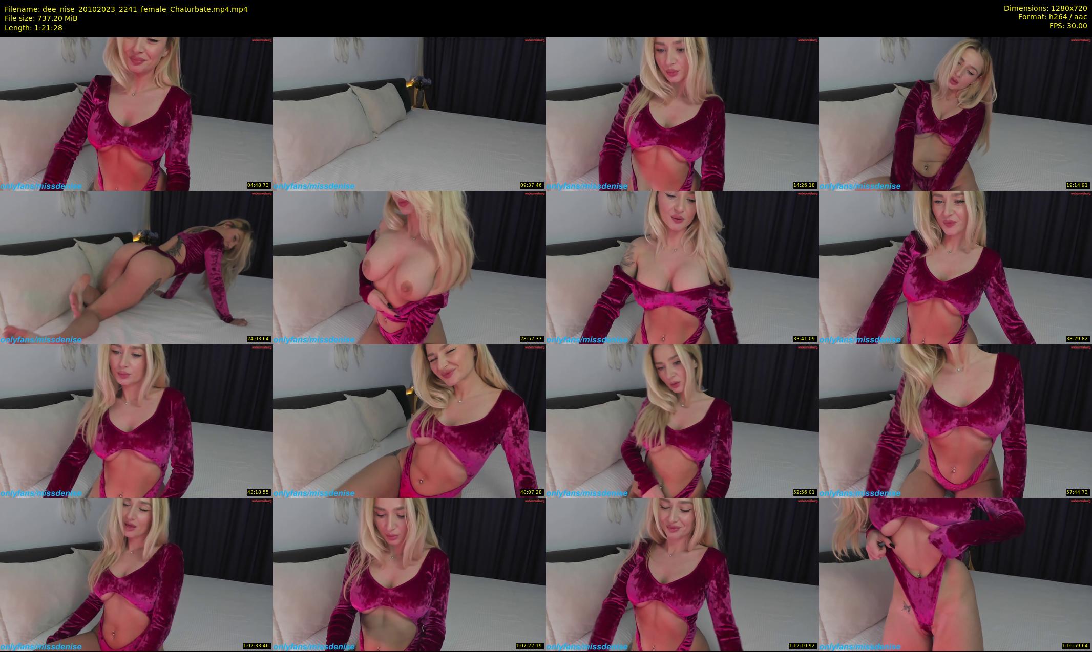 dee_nise — 82 minute Chaturbate female cam show recording, 720p, Oct 20, 2023