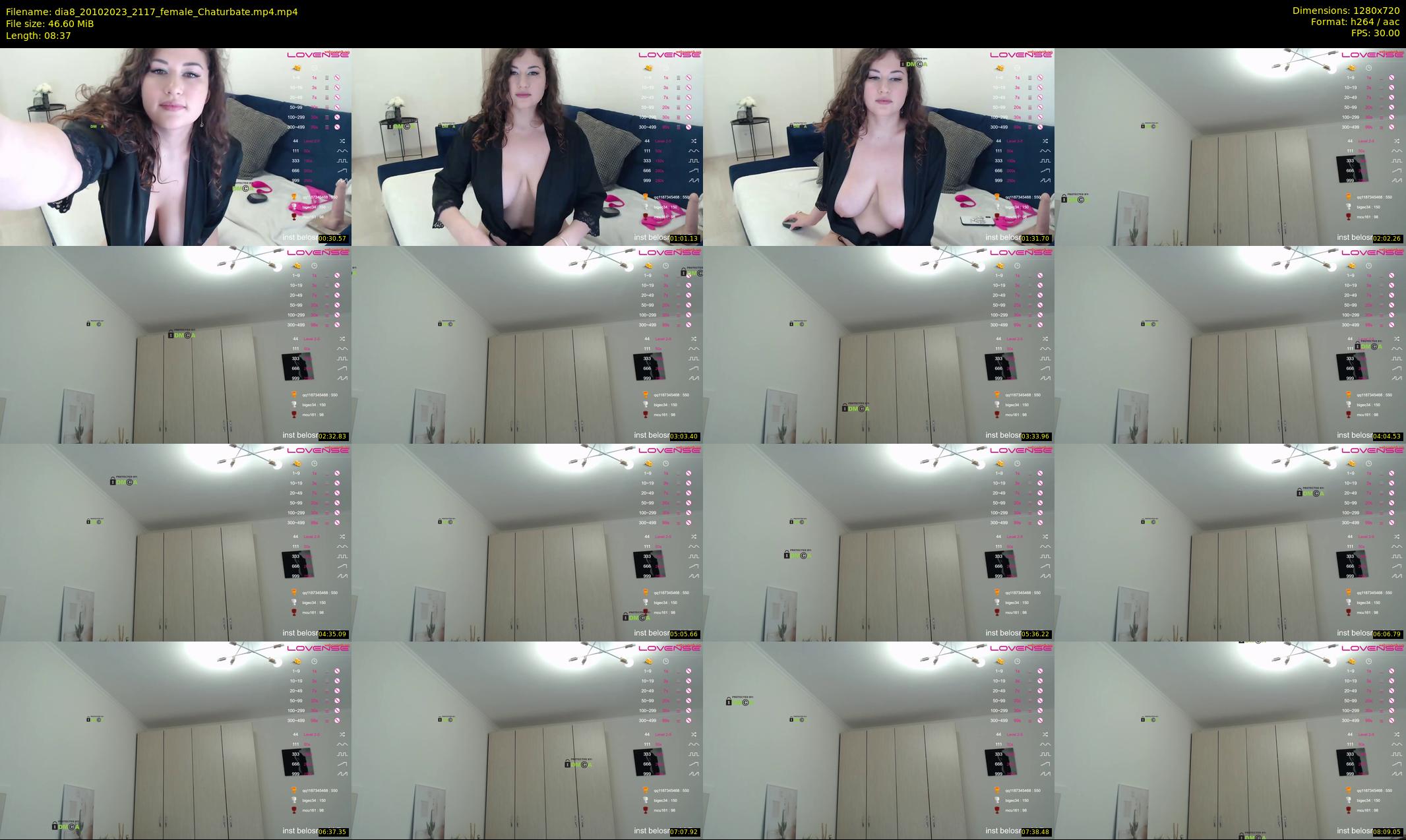dia8 — 9 minute Chaturbate female cam show recording, 720p, Oct 20, 2023