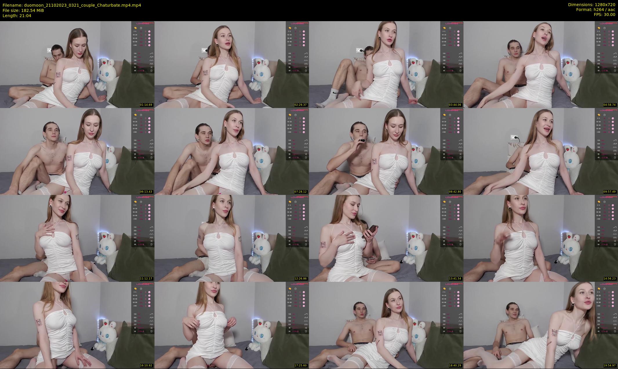 duomoon — 22 minute Chaturbate couple cam show recording, 720p, Oct 21, 2023