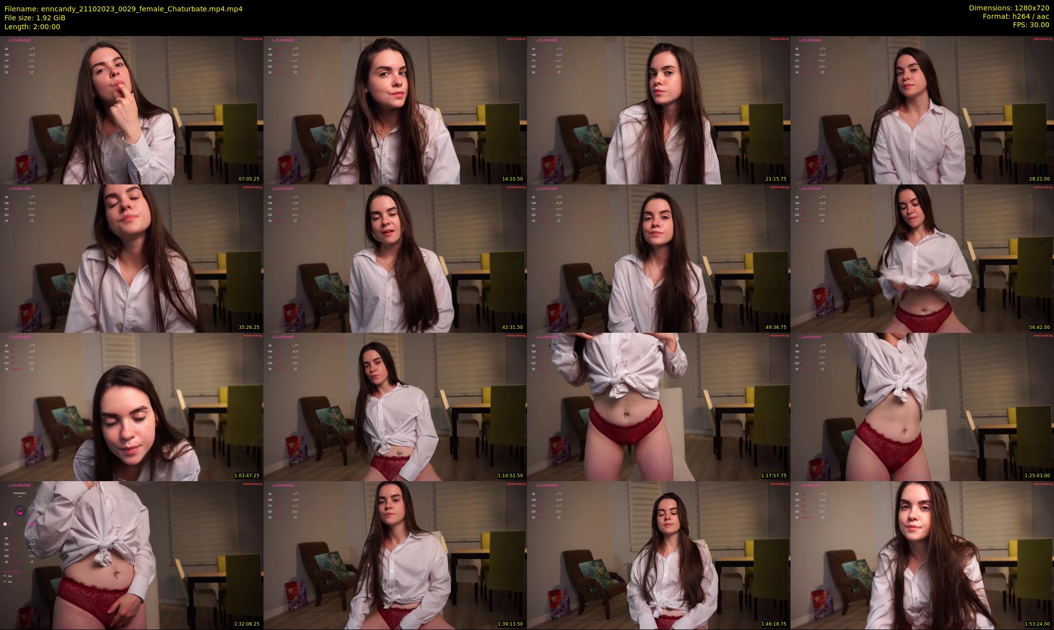 enncandy — 120 minute Chaturbate female cam show recording, 720p, Oct 21, 2023