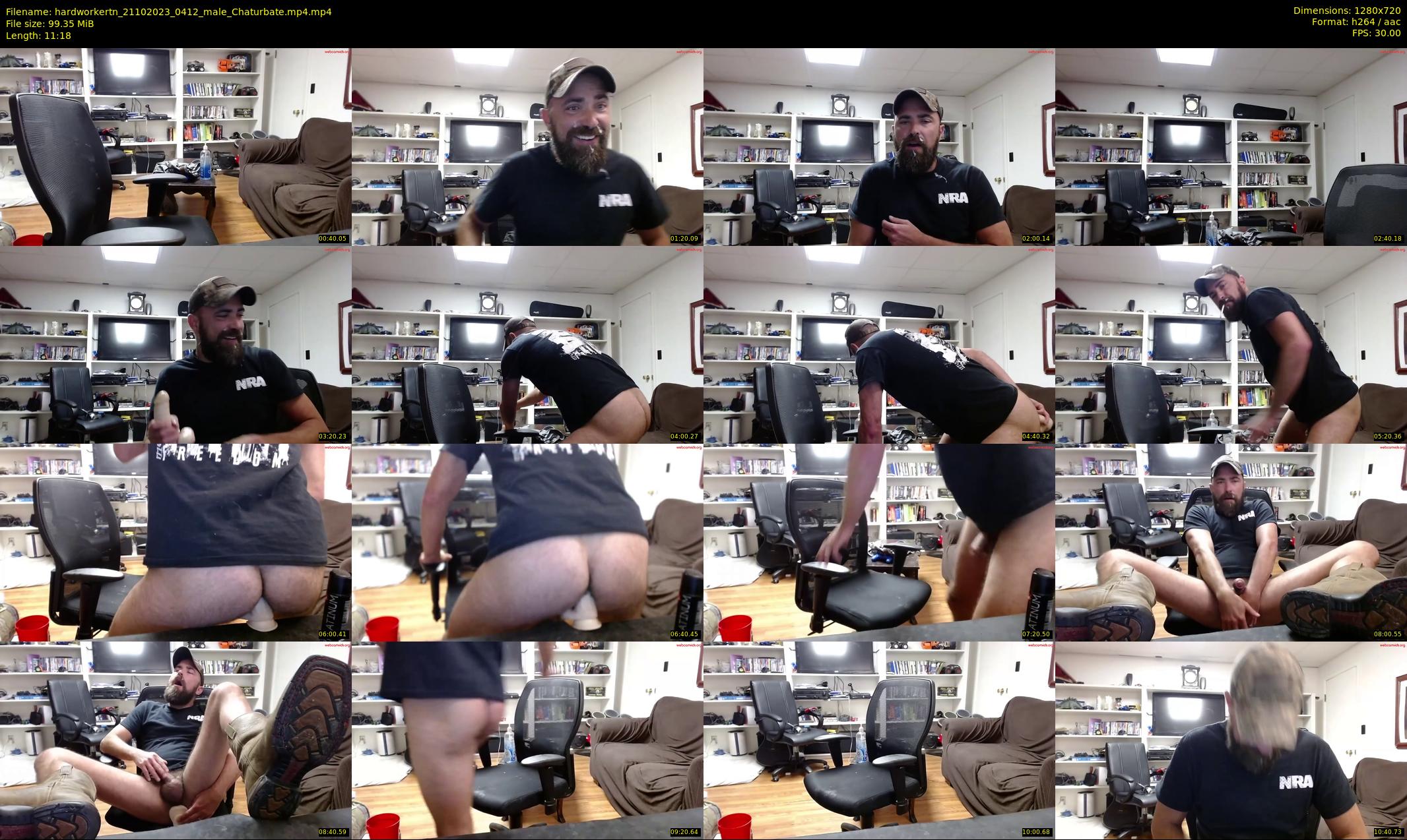 hardworkertn — 12 minute Chaturbate male cam show recording, 720p, Oct 21, 2023