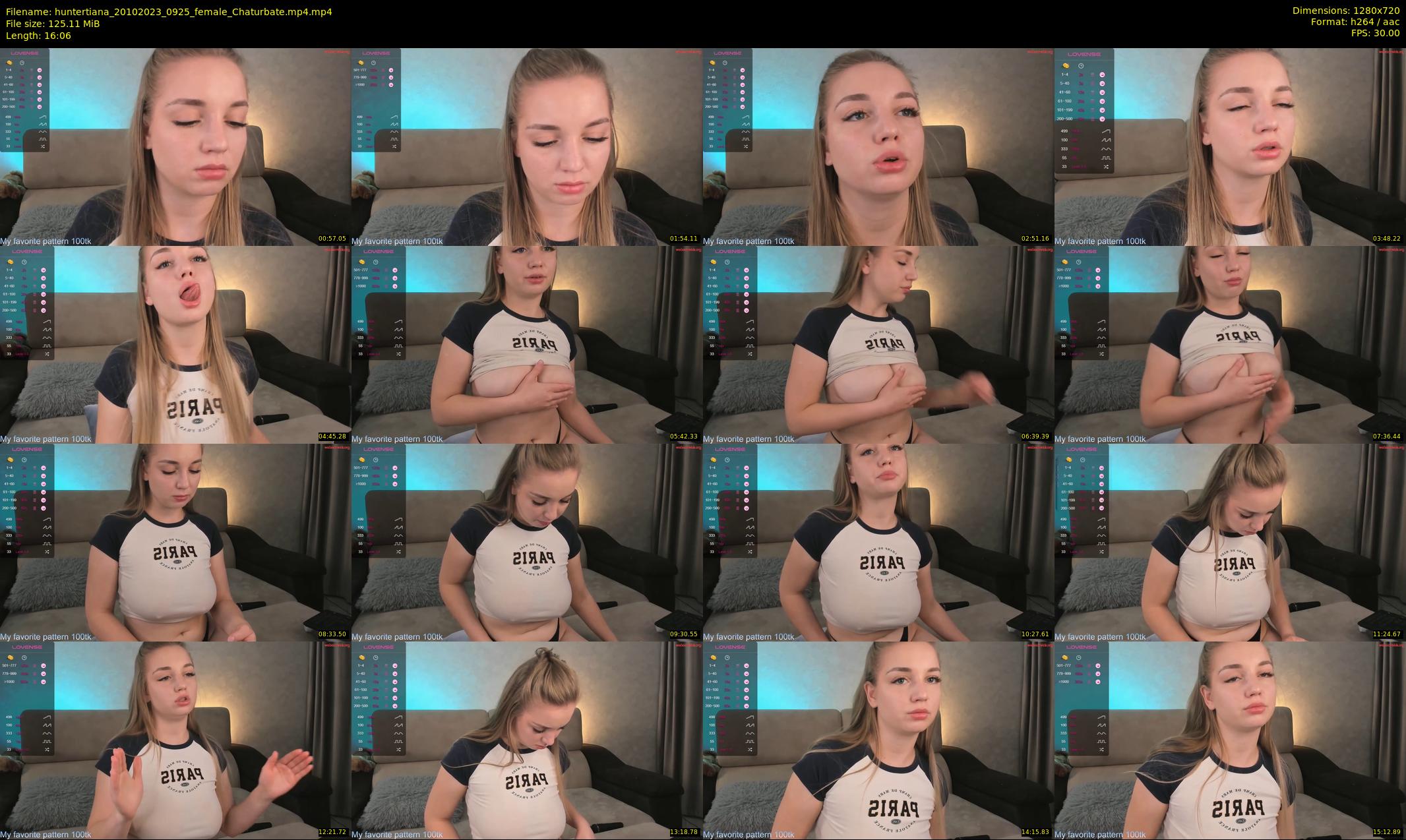 huntertiana — 17 minute Chaturbate female cam show recording, 720p, Oct 20, 2023