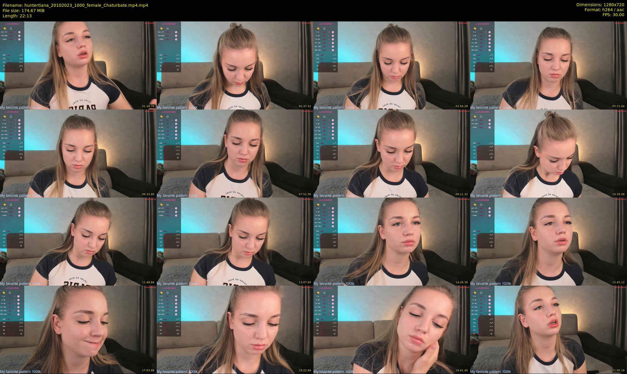 huntertiana — 23 minute Chaturbate female cam show recording, 720p, Oct 20, 2023