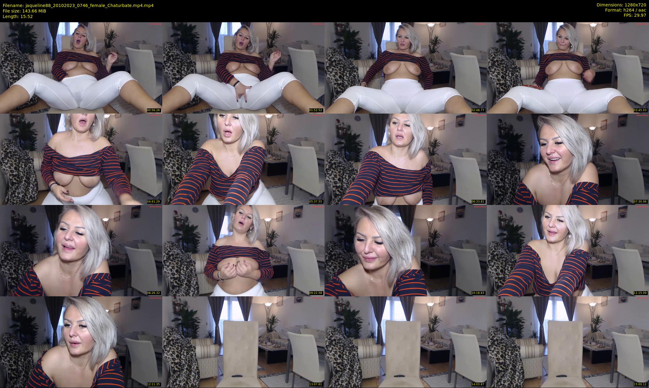 jaqueline88 — 16 minute Chaturbate female cam show recording, 720p, Oct 20, 2023