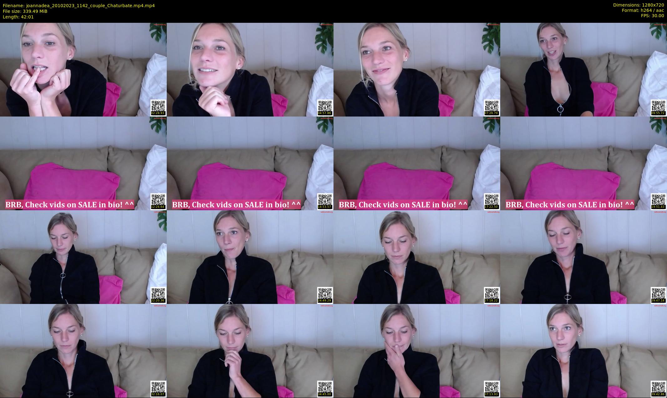 joannadea — 43 minute Chaturbate female cam show recording, 720p, Oct 20, 2023