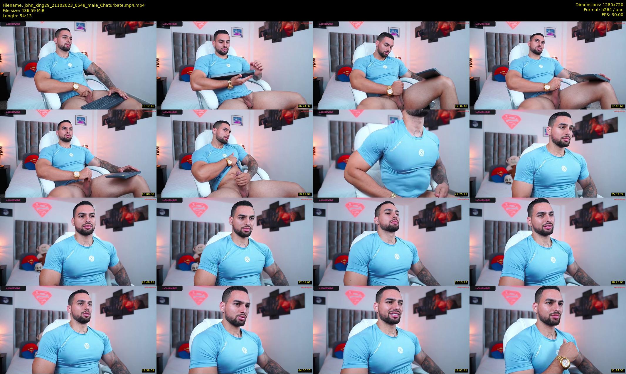 john_king29 — 55 minute Chaturbate male cam show recording, 720p, Oct 21, 2023