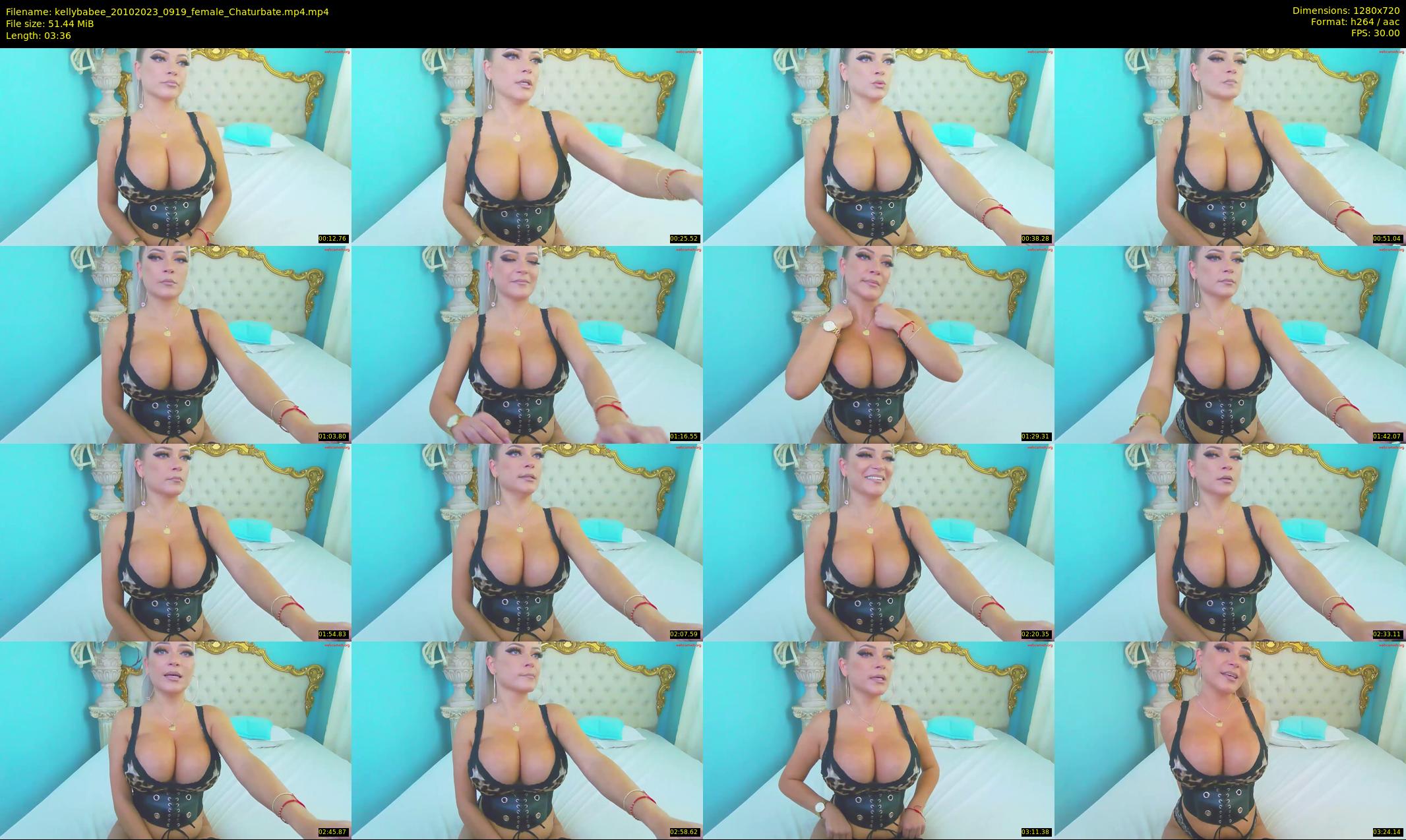 kellybabee — 4 minute Chaturbate female cam show recording, 720p, Oct 20, 2023