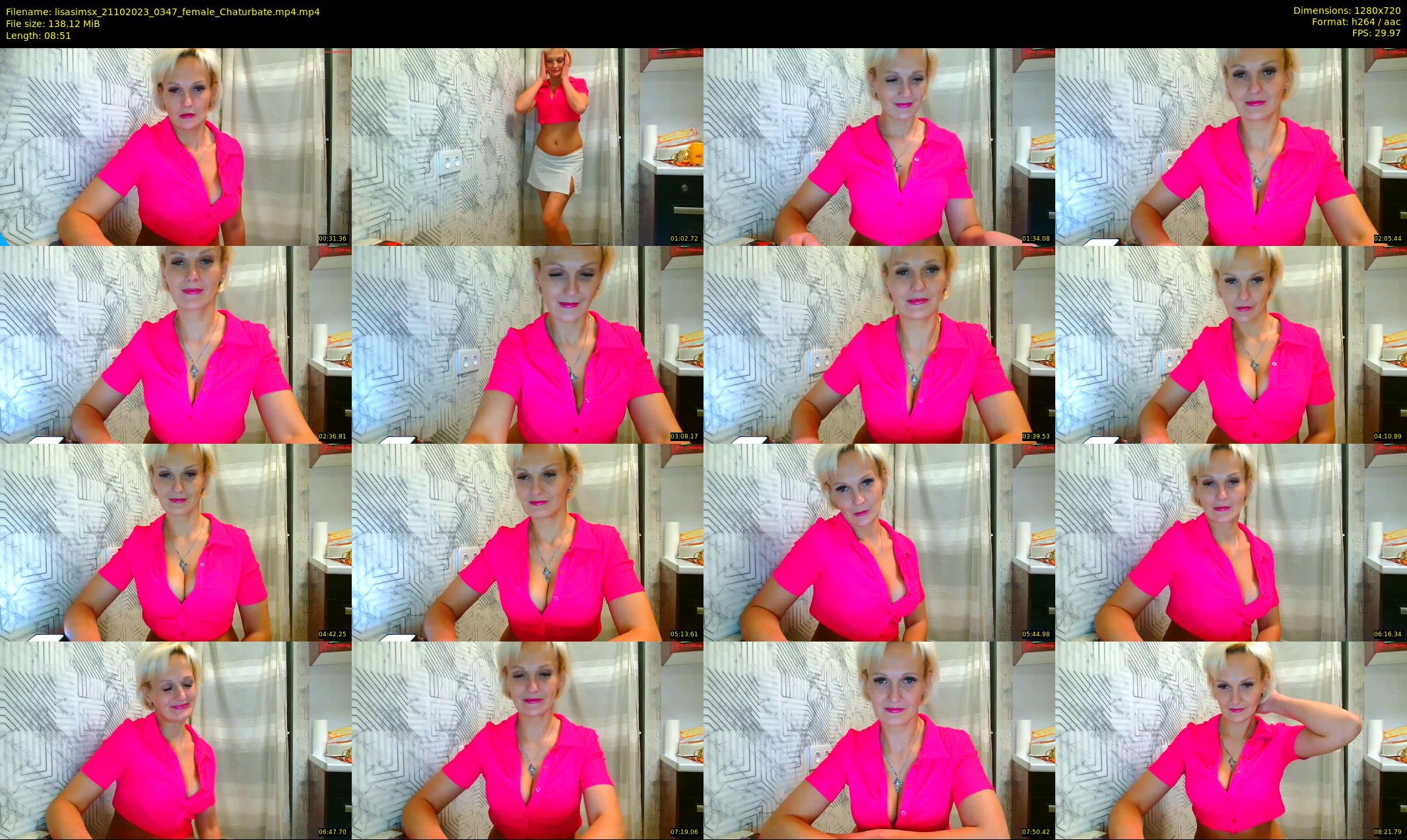 lisasimsx — 9 minute Chaturbate female cam show recording, 720p, Oct 21, 2023