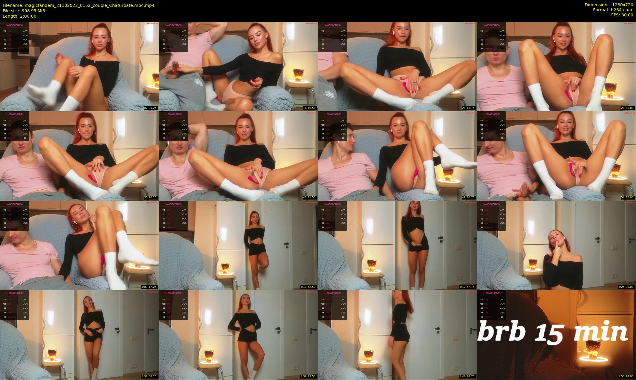 magictandem — 120 minute Chaturbate couple cam show recording, 720p, Oct 21, 2023