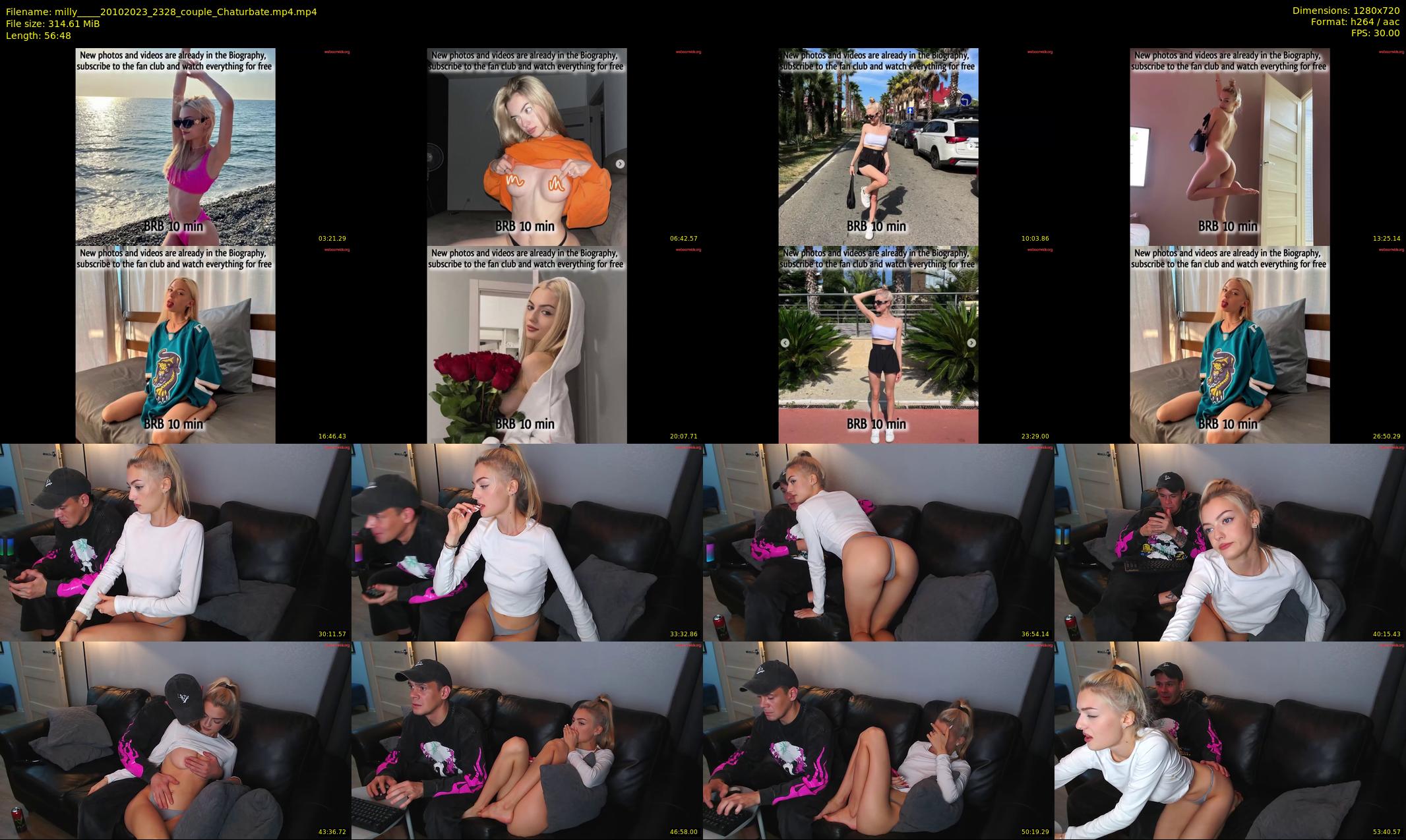 milly____ — 57 minute Chaturbate couple cam show recording, 720p, Oct 20, 2023