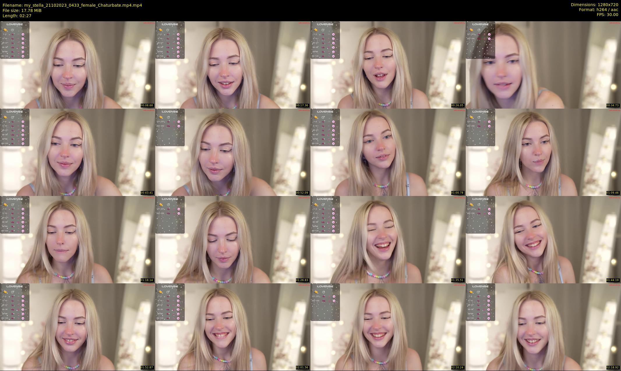 my_stella — 3 minute Chaturbate female cam show recording, 720p, Oct 21, 2023