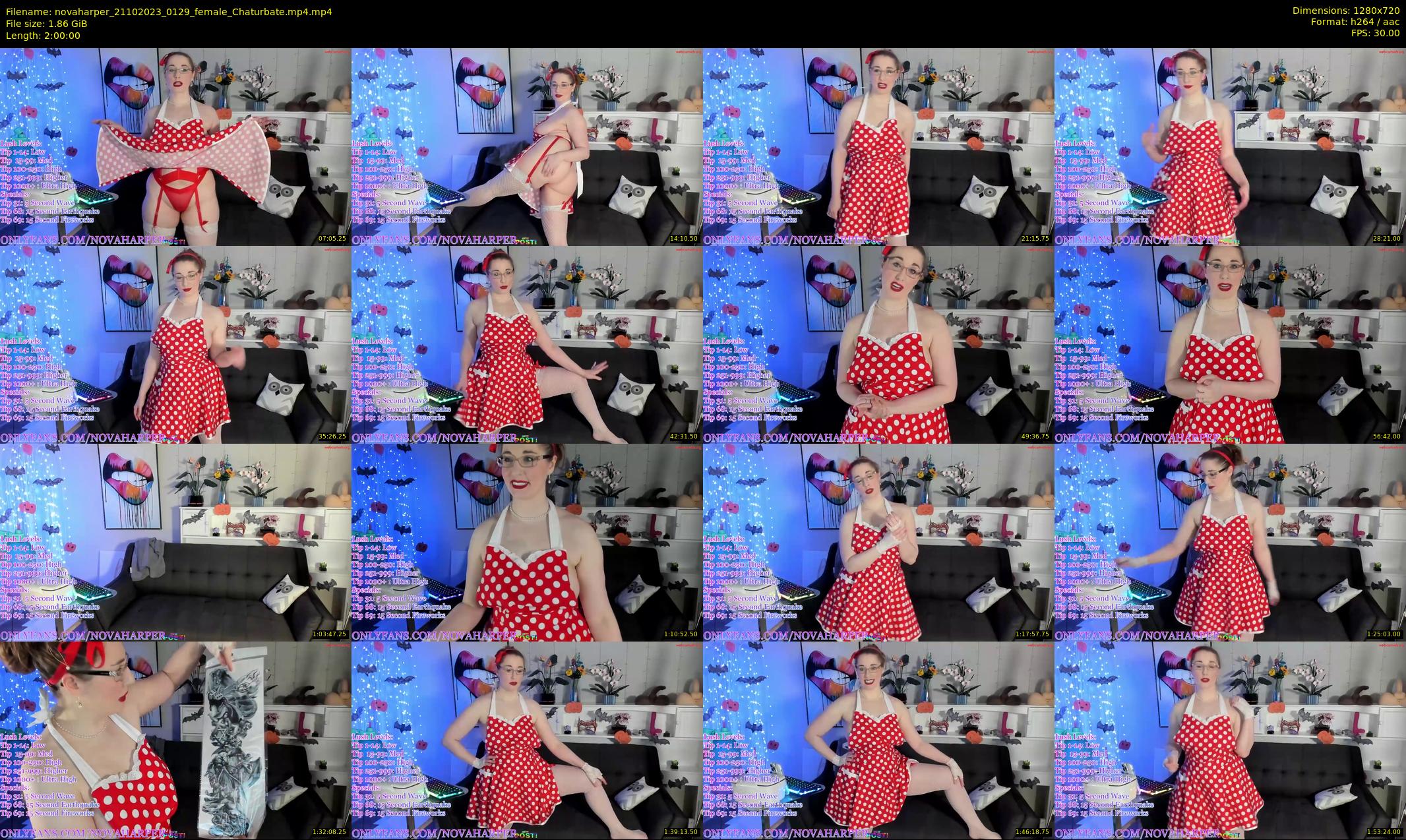 novaharper — 120 minute Chaturbate female cam show recording, 720p, Oct 21, 2023