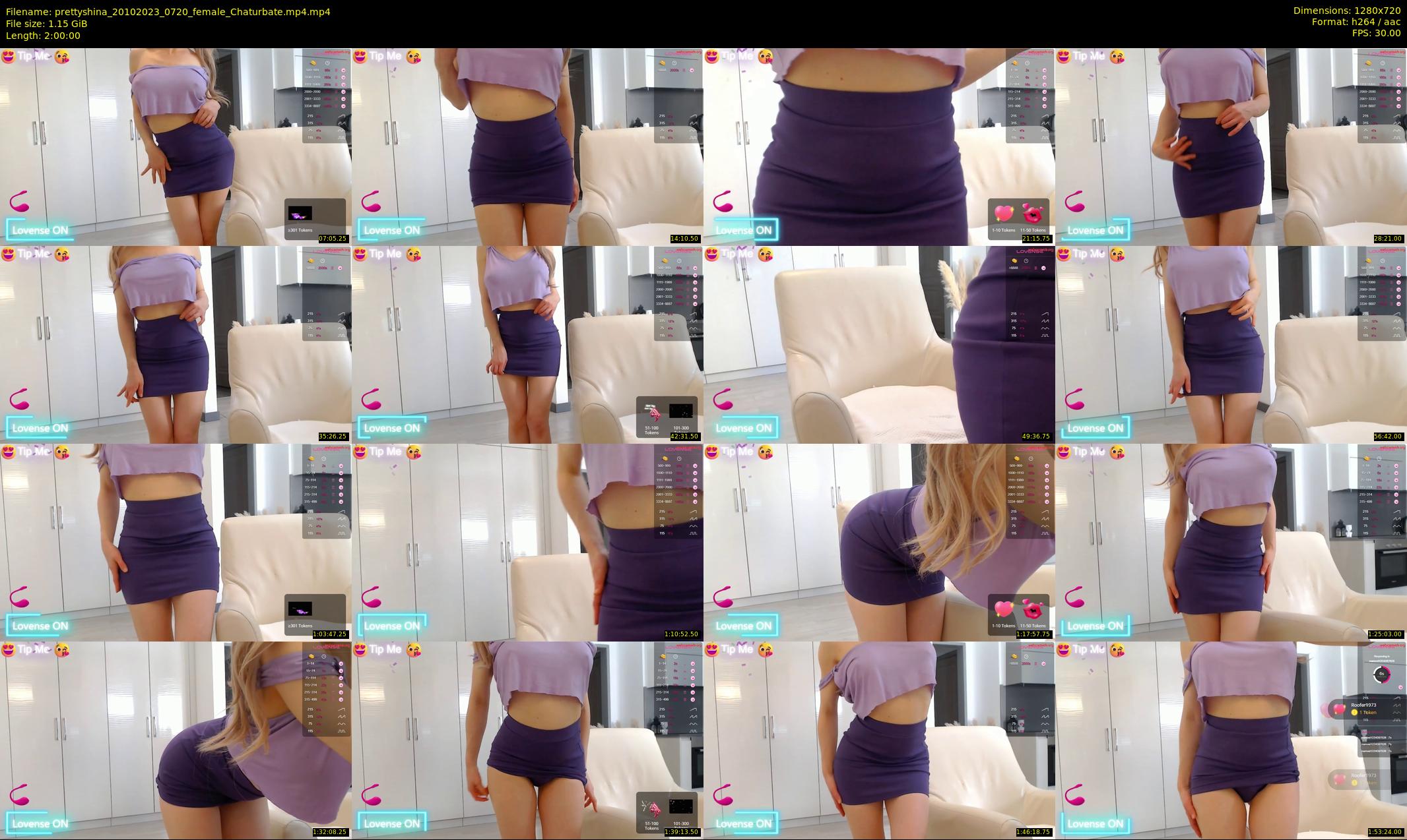prettyshina — 120 minute Chaturbate female cam show recording, 720p, Oct 20, 2023