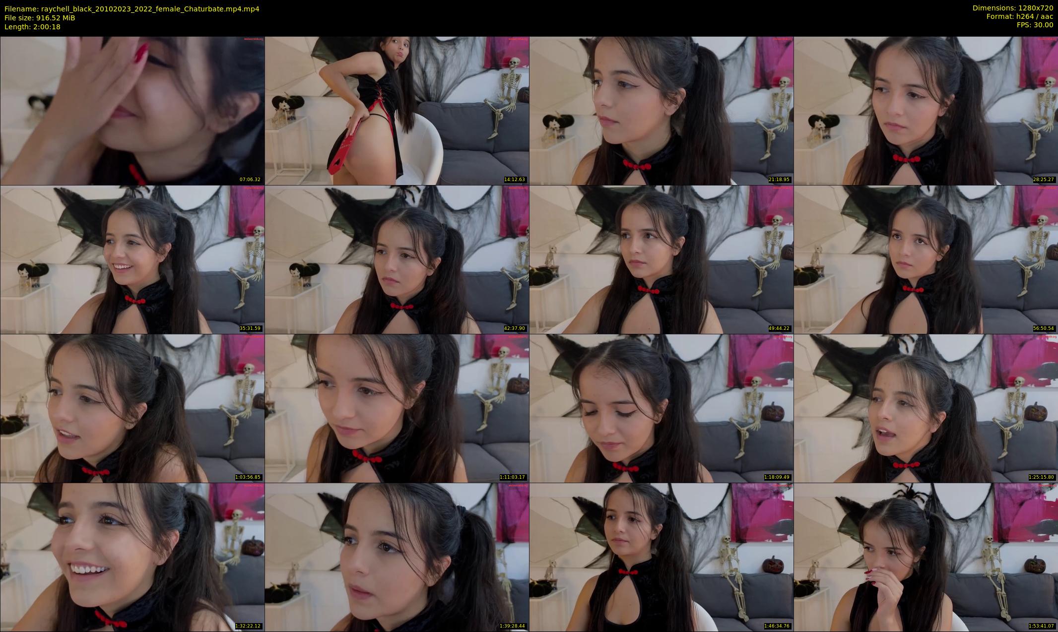 raychell_black — 121 minute Chaturbate female cam show recording, 720p, Oct 20, 2023