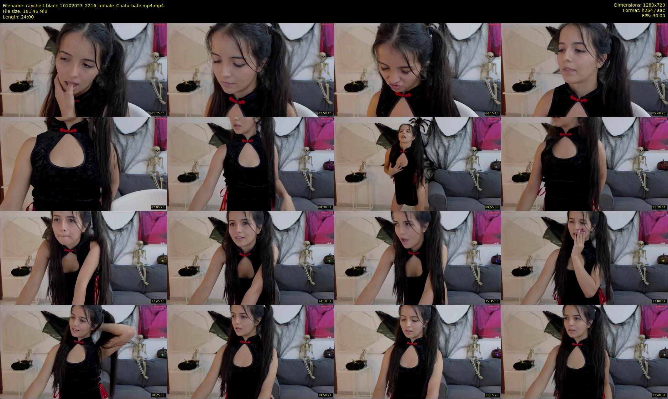 raychell_black — 24 minute Chaturbate female cam show recording, 720p, Oct 20, 2023