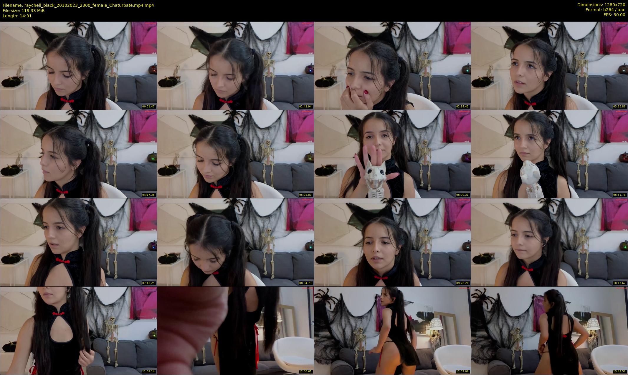 raychell_black — 15 minute Chaturbate female cam show recording, 720p, Oct 20, 2023