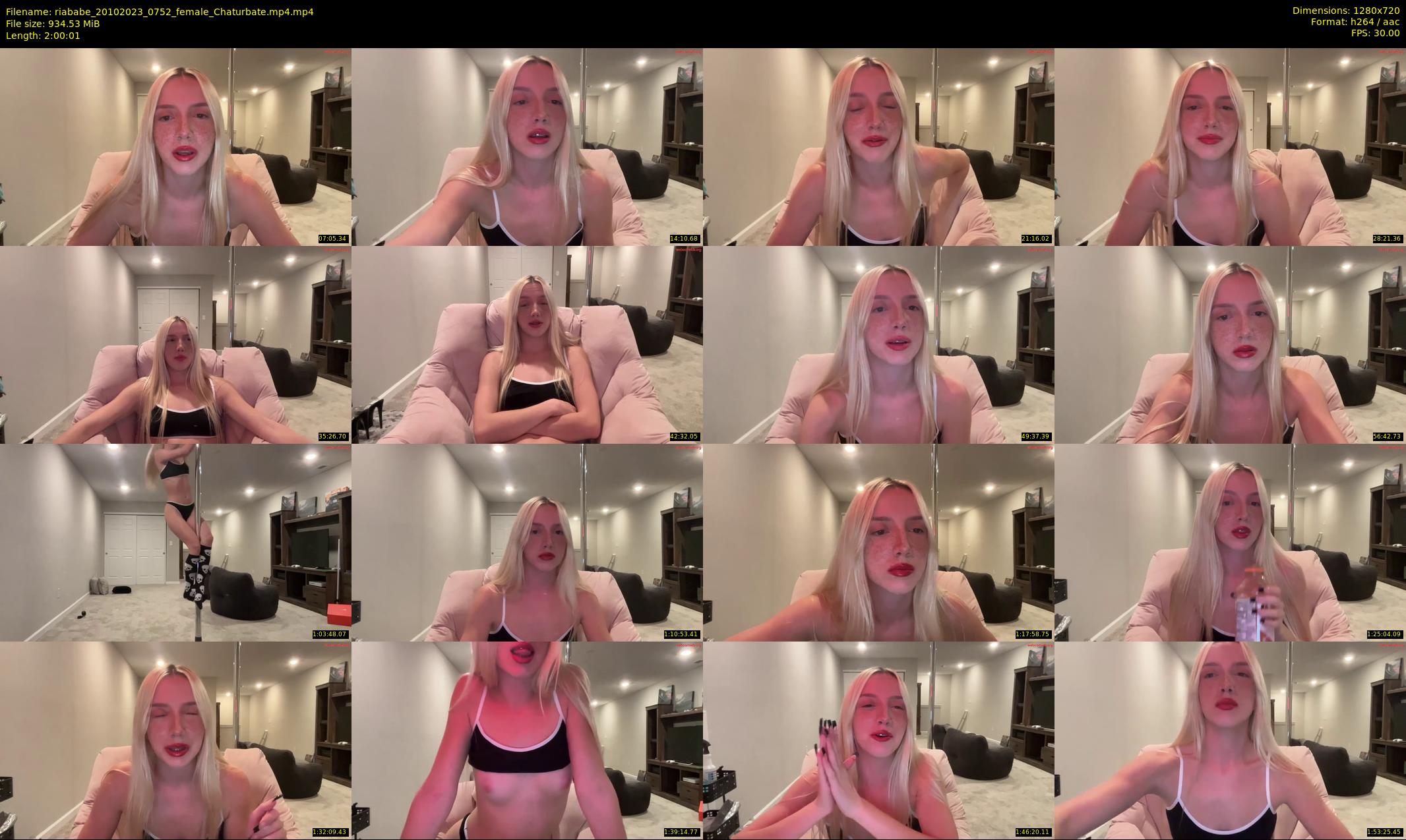 riababe — 121 minute Chaturbate female cam show recording, 720p, Oct 20, 2023