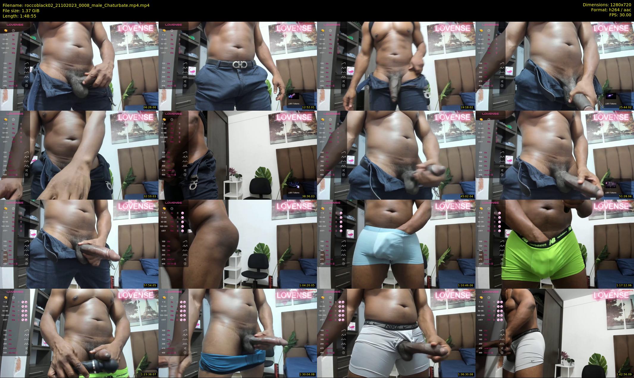 roccoblack02 — 109 minute Chaturbate male cam show recording, 720p, Oct 21, 2023
