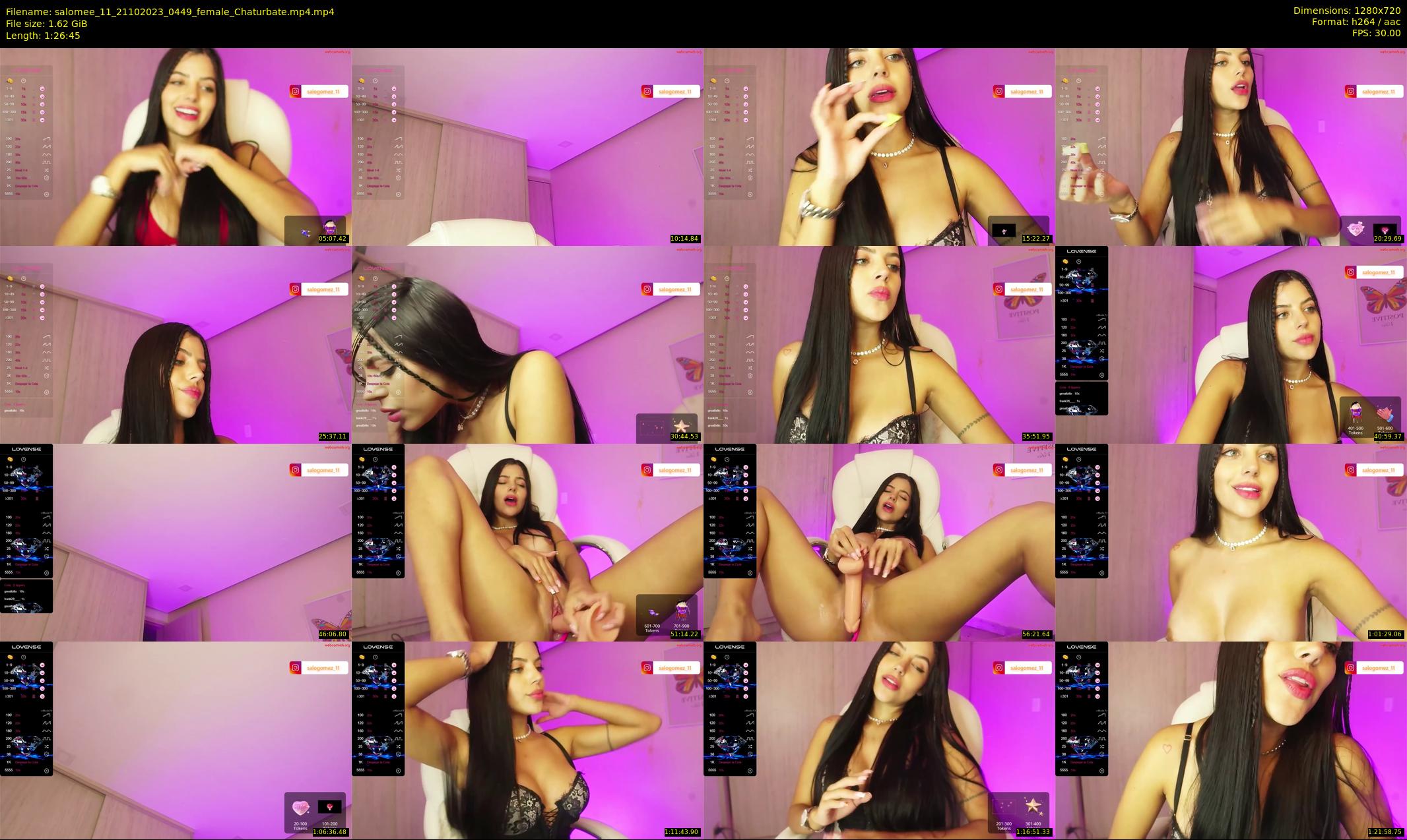 salomee_11 — 87 minute Chaturbate female cam show recording, 720p, Oct 21, 2023
