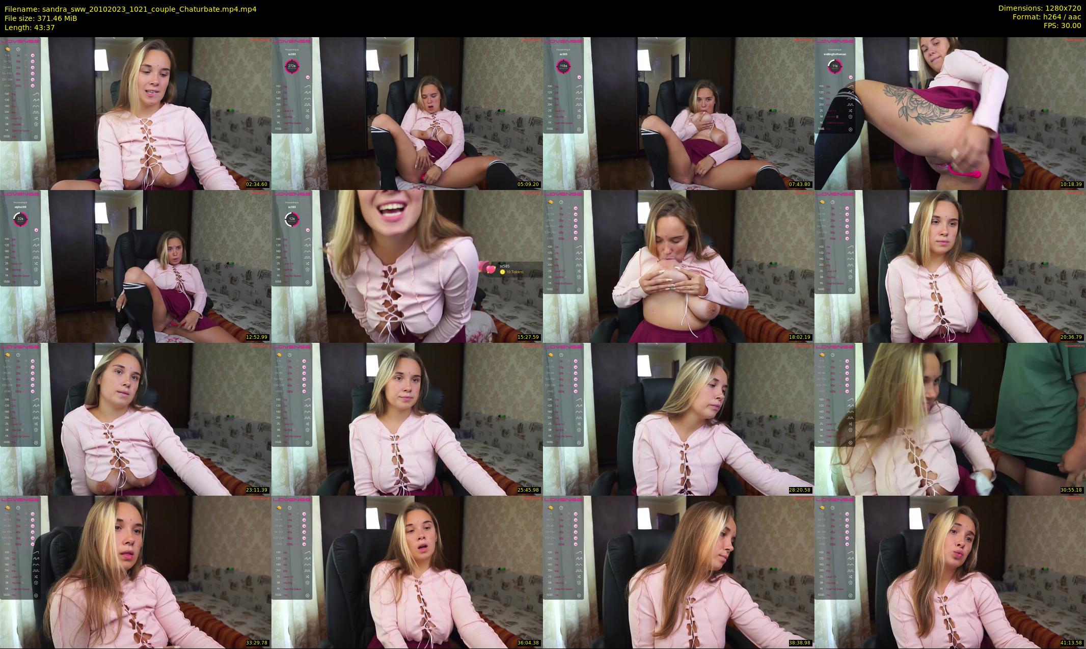sandra_sww — 44 minute Chaturbate couple cam show recording, 720p, Oct 20, 2023