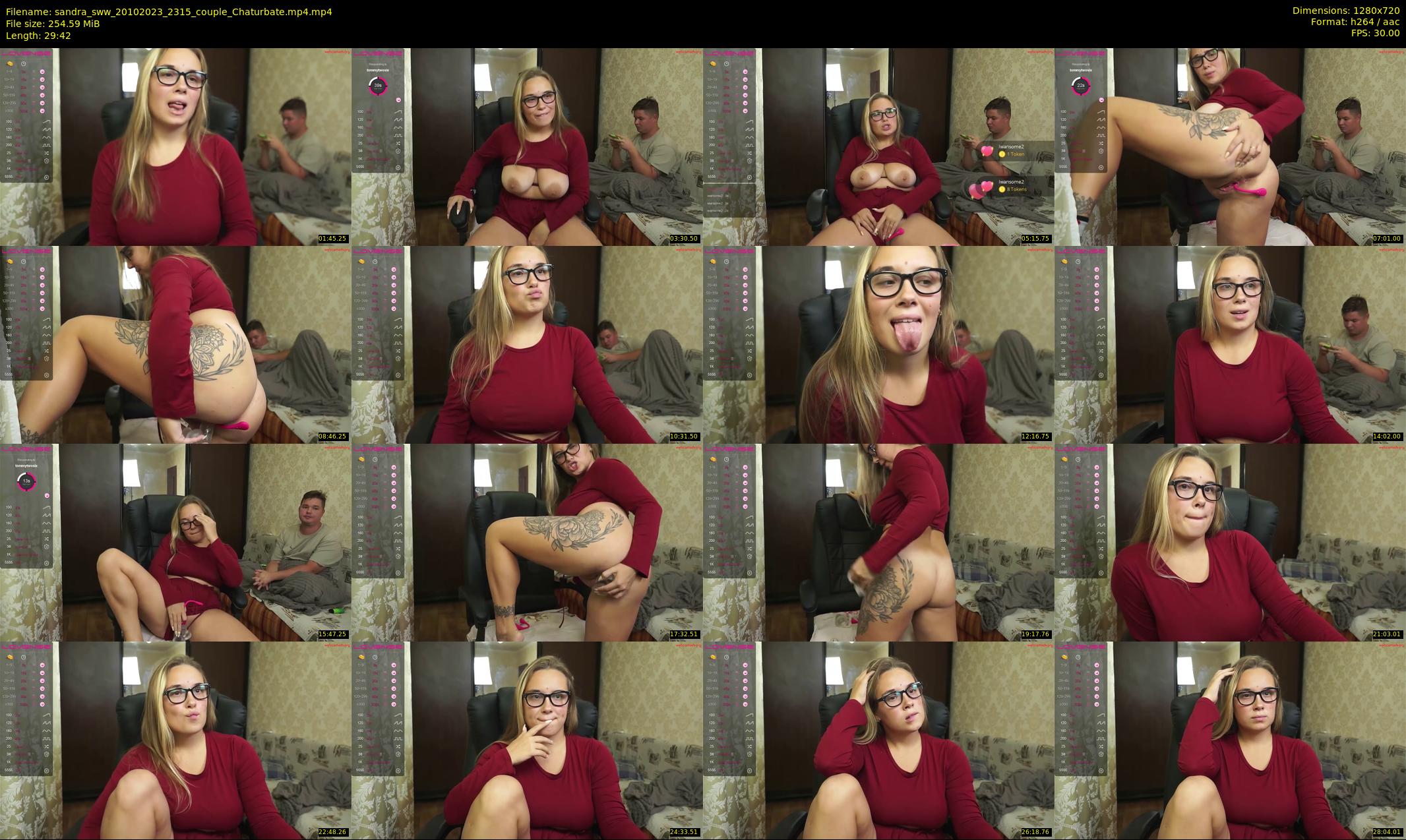 sandra_sww — 30 minute Chaturbate couple cam show recording, 720p, Oct 20, 2023